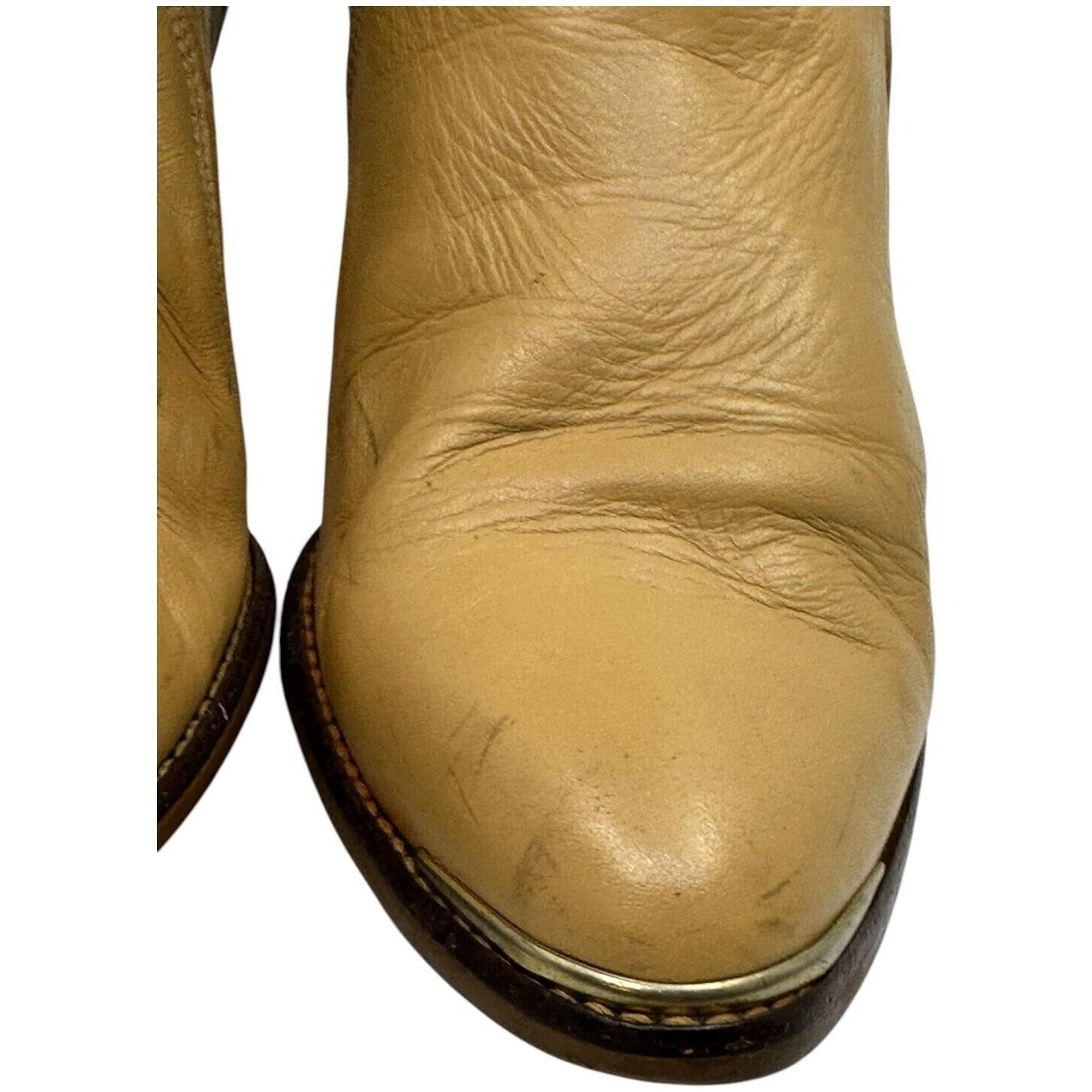 Acme Clothing Vintage ACME Womens Boots Yellow Leather Size 5.5 Made USA Size US 5.5 / IT 35.5 - 12 Thumbnail