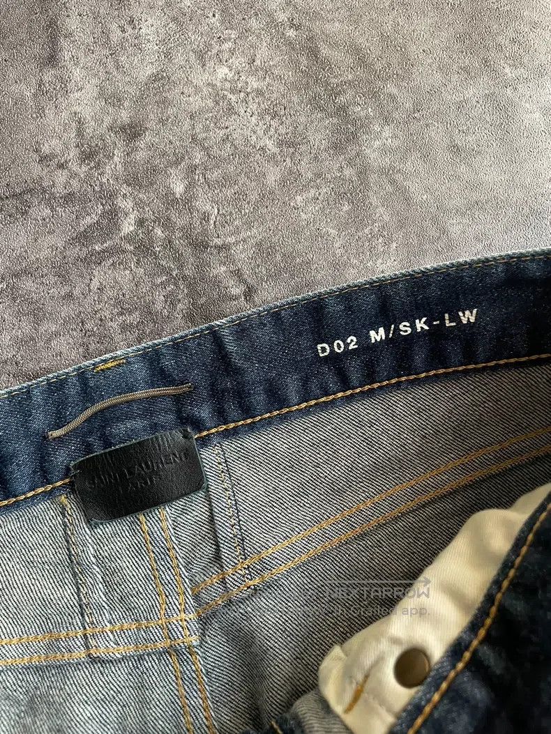 Saint Laurent Paris Saint Laurent Paris Deep Blue Original Ghost Claw Denim Pa Size US 29 - 4 Thumbnail