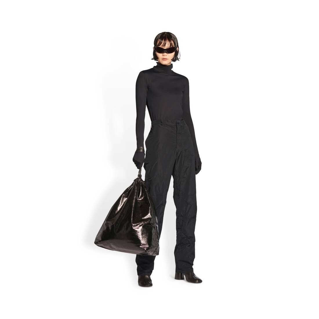 Balenciaga o1bcso1str1124 Dup / Packable Pants in Black Size 26" / US 2 / IT 38 - 2 Thumbnail