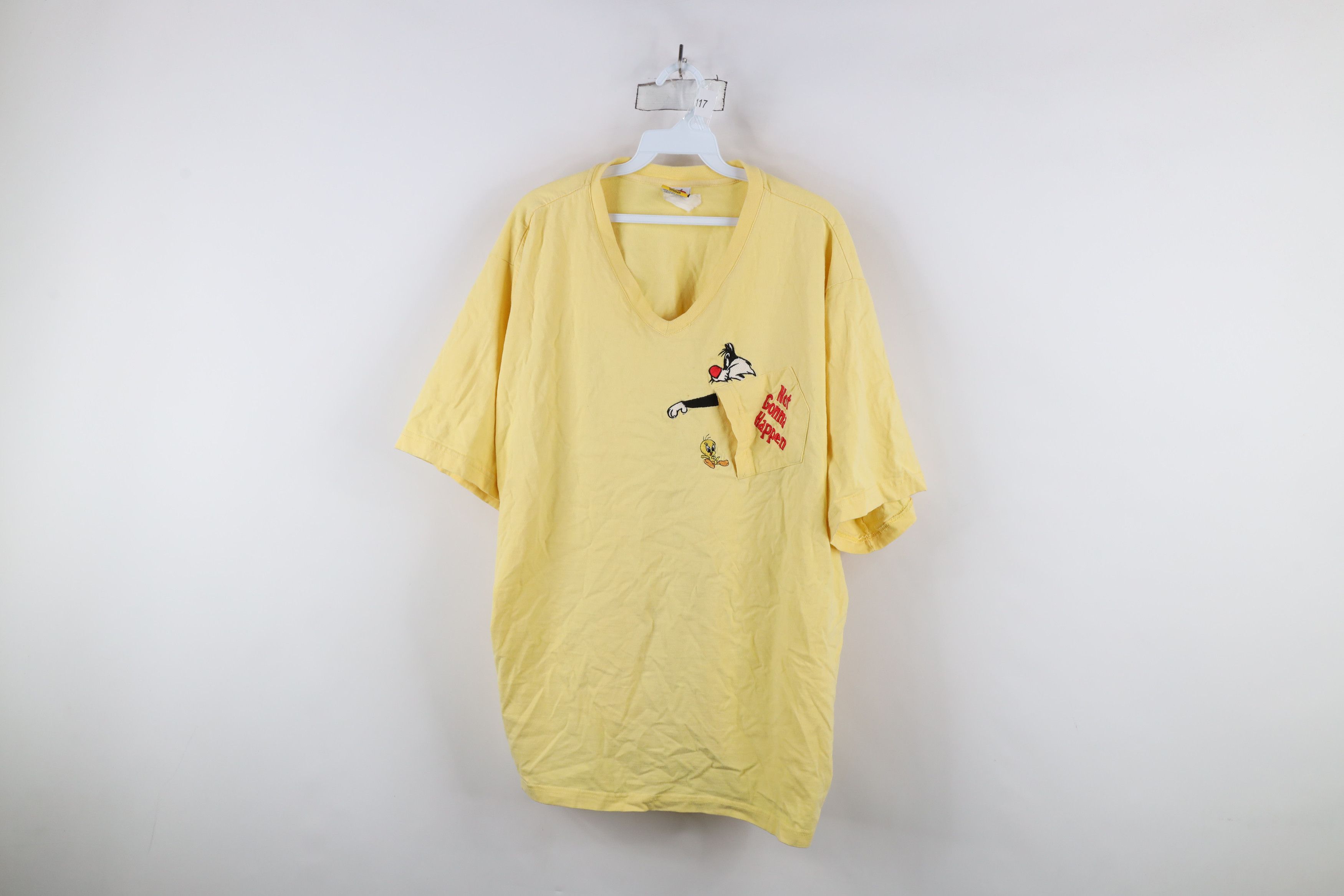 Vintage Vintage Y2K 2001 Looney Tunes Sylvester Tweety Bird T-Shirt Size 3XL / US 20-22 - 1 Thumbnail