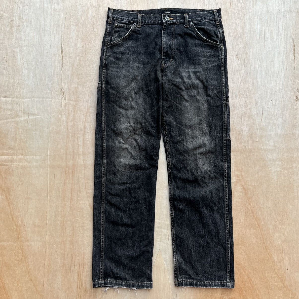 Beams Plus BEAMS CARPENTER DENIM JAPANESE BRAND BLACK WASHED VINTAGE Size US 34 / EU 50 - 7 Thumbnail