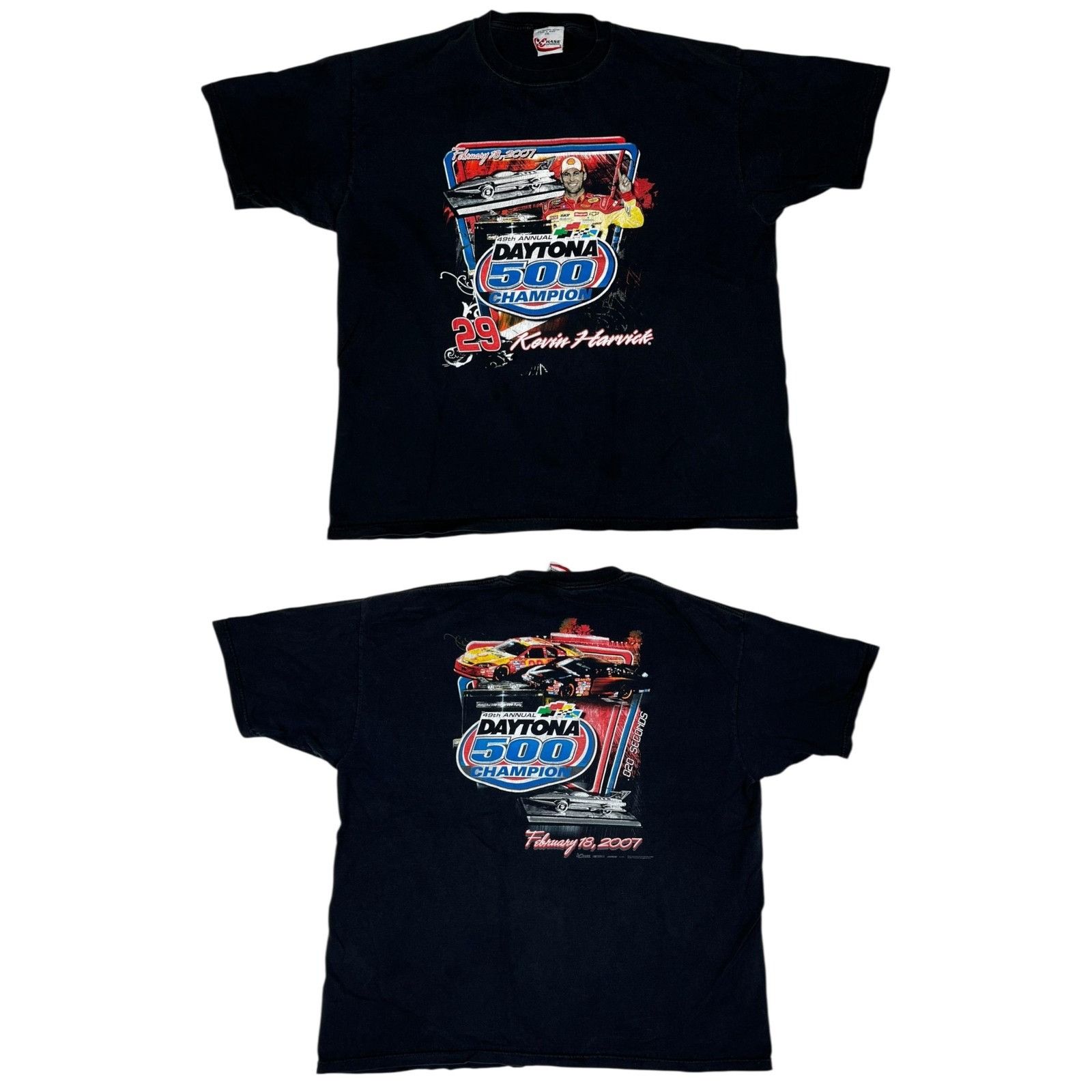 Chase Authentics Vintage Daytona 500 Kevin Harvick T-Shirt Mens 2XL Black NAS Size US XXL / EU 58 / 5 - 1 Thumbnail