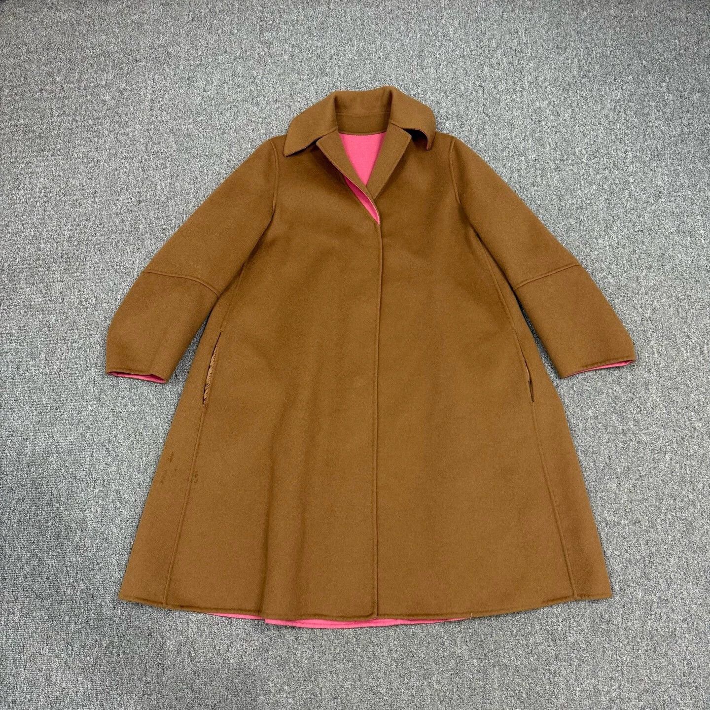 Burberry Burberry short wool coat light gray check UK4 99 new Size S / US 4 / IT 40 - 2 Thumbnail