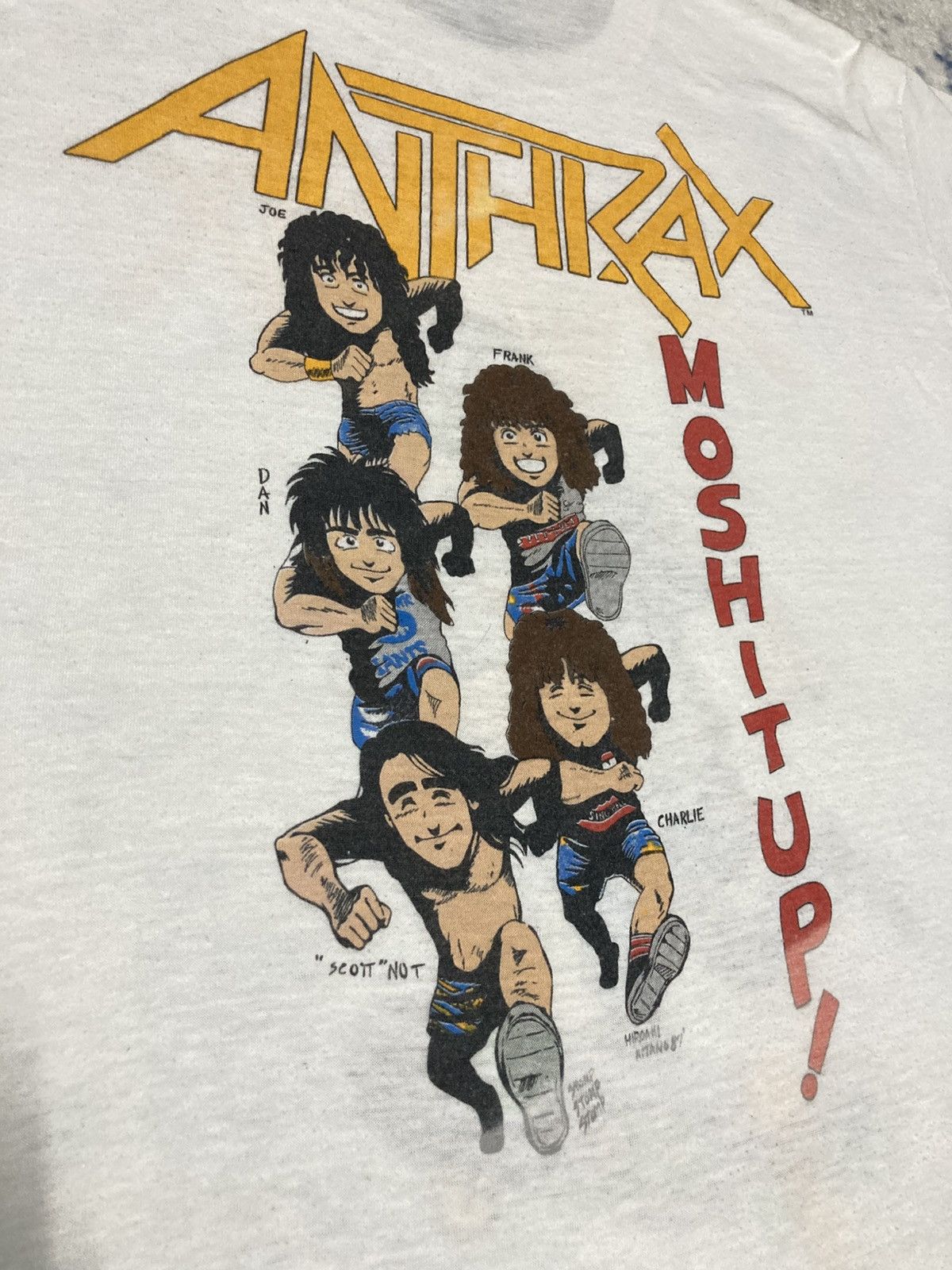 Band Tees Vintage 80’s Anthrax Size US L / EU 52-54 / 3 - 11 Thumbnail