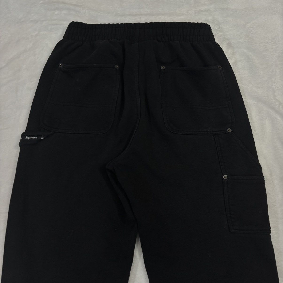 Supreme Supreme Baggy Sweatpants Double Knee Painter Black Mens S Size US 30 / EU 46 - 5 Thumbnail