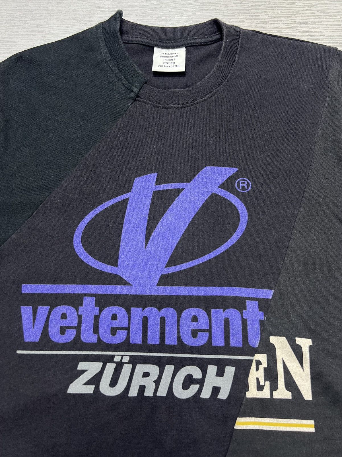 Vetements Vetements - Zurich Reconstructed Cut Up T-Shirt Size US XS / EU 42 / 0 - 9 Thumbnail