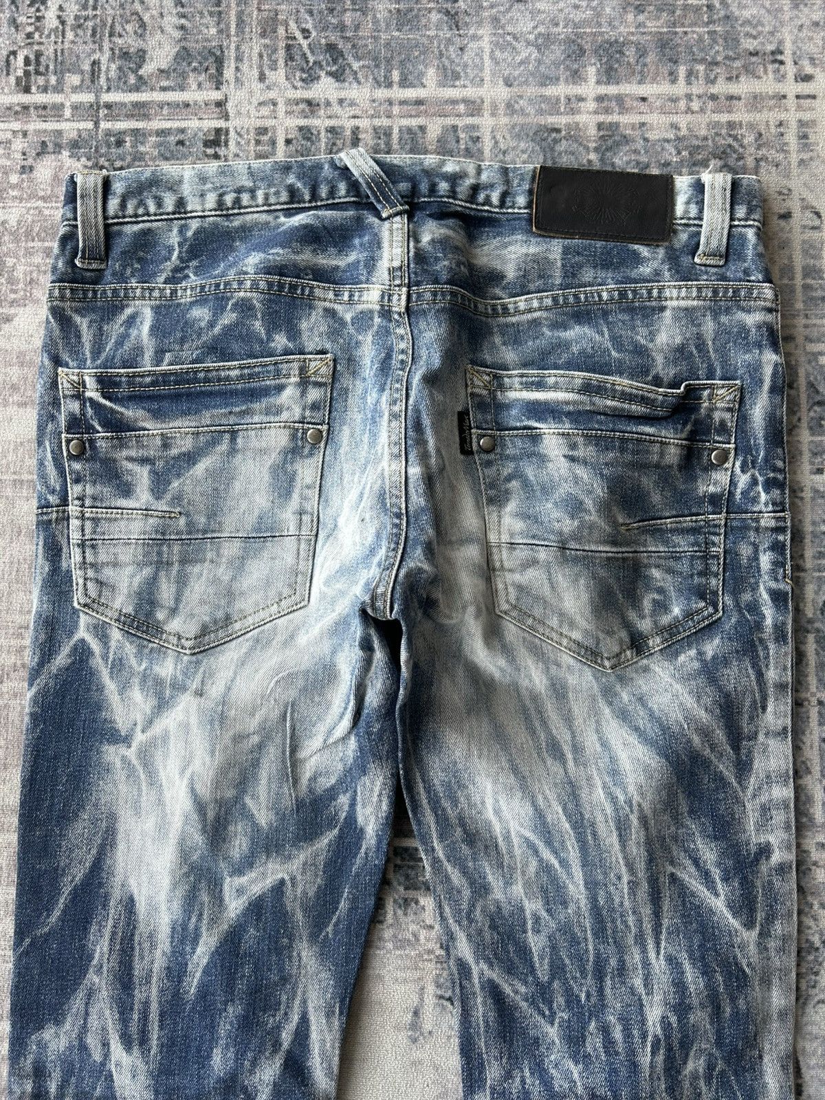 If Six Was Nine Rockstar Tornado Mart Acid Wash Jeans Size US 31 - 7 Thumbnail