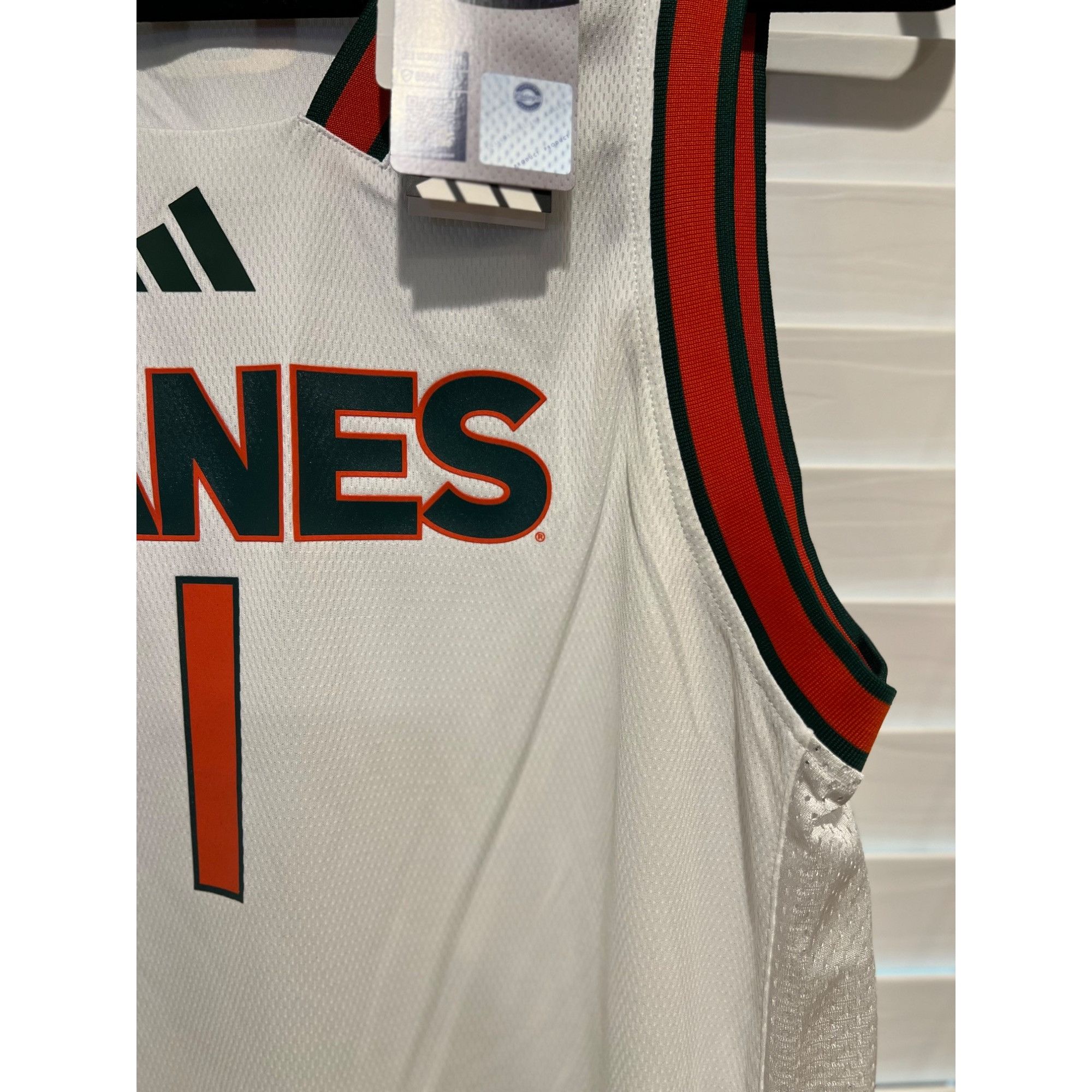 Adidas Adidas Miami Hurricanes Swingman Jersey - NWT - Size L Size US L / EU 52-54 / 3 - 3 Thumbnail