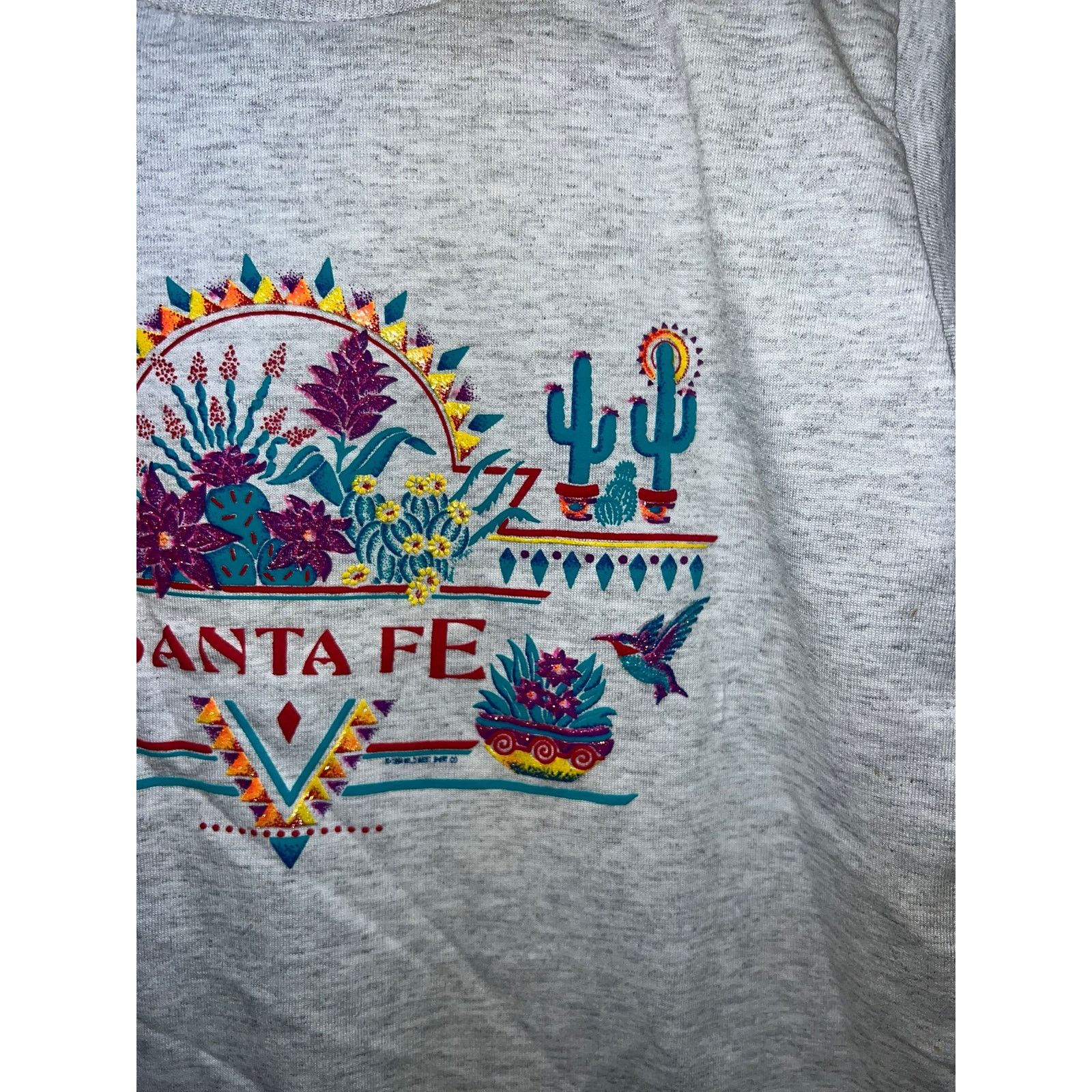 Jerzees Youth Santa Fe Shirt New Mexico Graphic Tee Top Kid's Medium Size M / US 6-8 / IT 42-44 - 4 Thumbnail