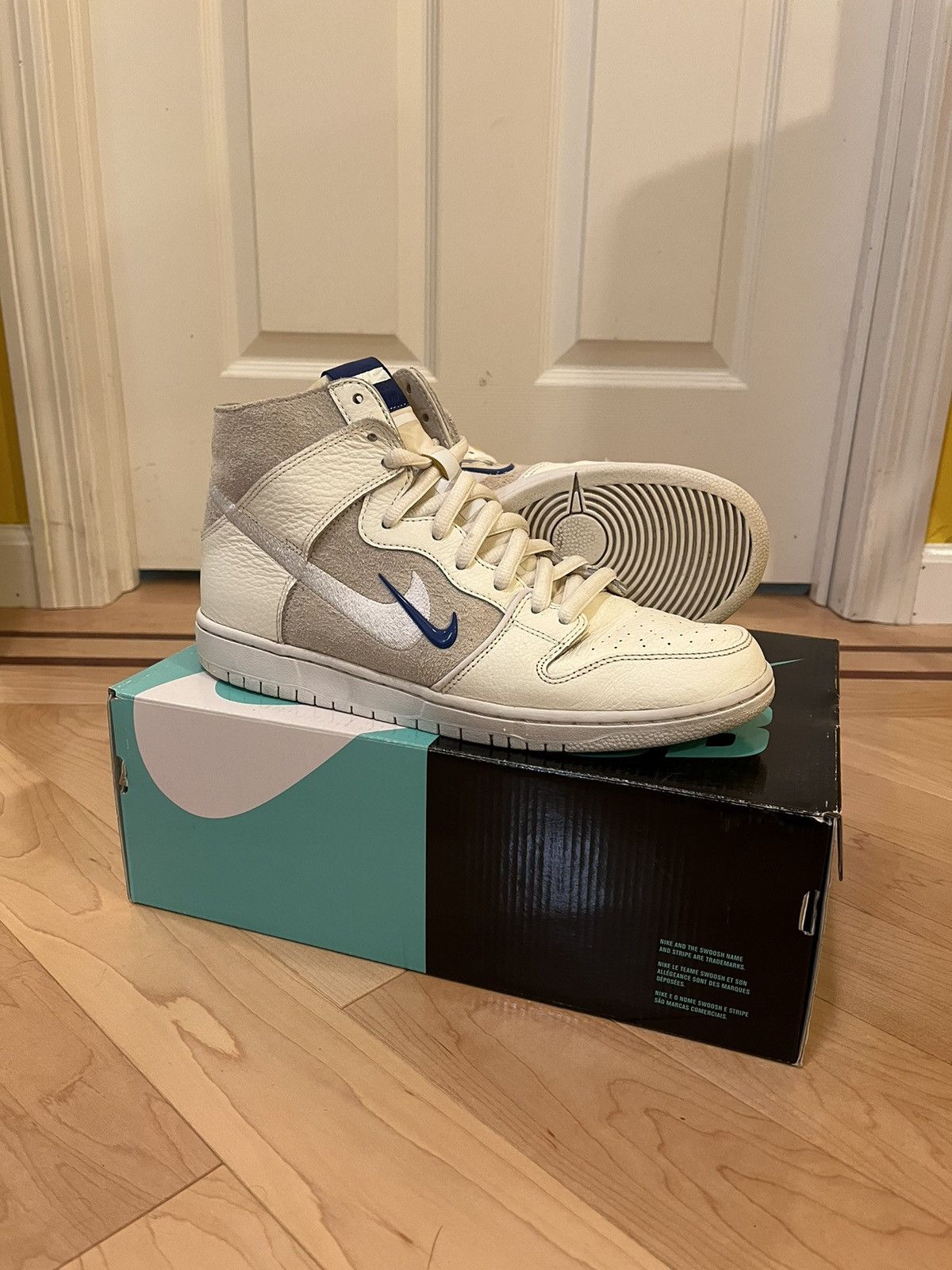 Nike Soulland Nike Dunk Sb x Soulland high top white collab Grailed