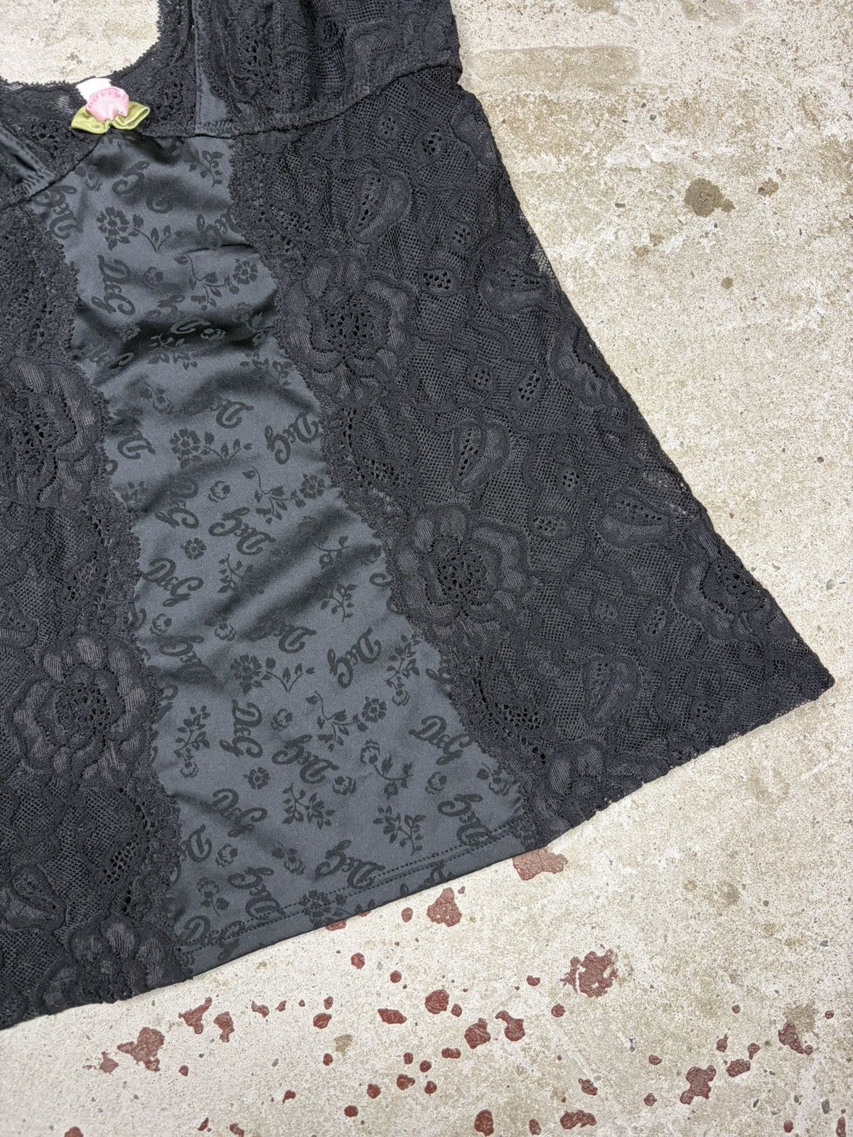Dolce & Gabbana 2000s Dolce & Gabbana Underwear Lace Trims Flower Embroidery Size L / US 10 / IT 46 - 4 Thumbnail
