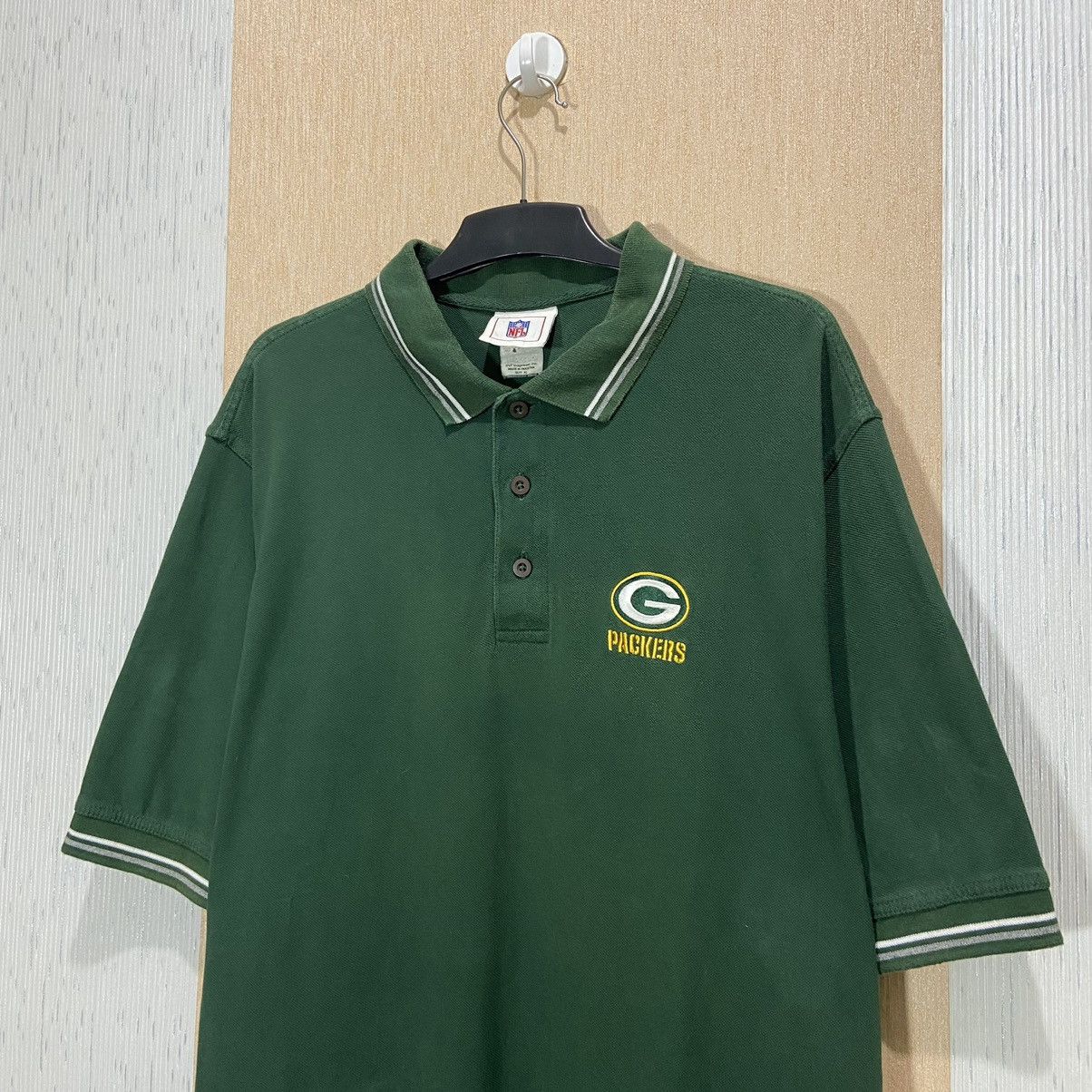 Vintage 90s NFL Green Bay Packers Polo Shirt Size US XL / EU 56 / 4 - 3 Thumbnail
