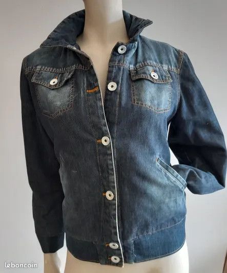 Roberto Cavalli ANGELS BY ROBERTO CAVALLI WOMEN'S INSULATED DENIM JACKET Size XS / US 0-2 / IT 36-38 - 23 Thumbnail
