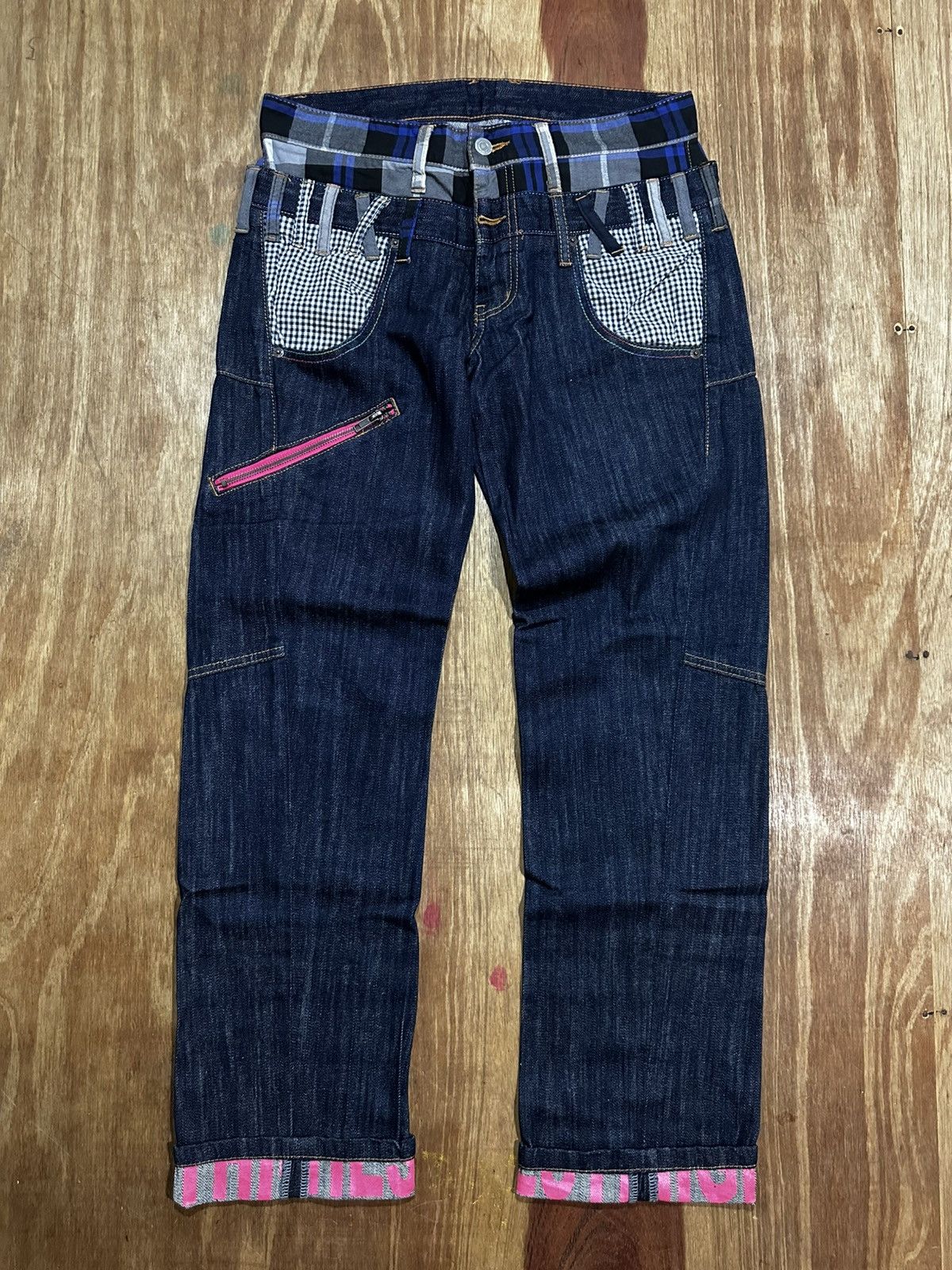 Japanese Brand Double Waist Internatiol wolrd jeans Size US 32 / EU 48 - 1 Thumbnail
