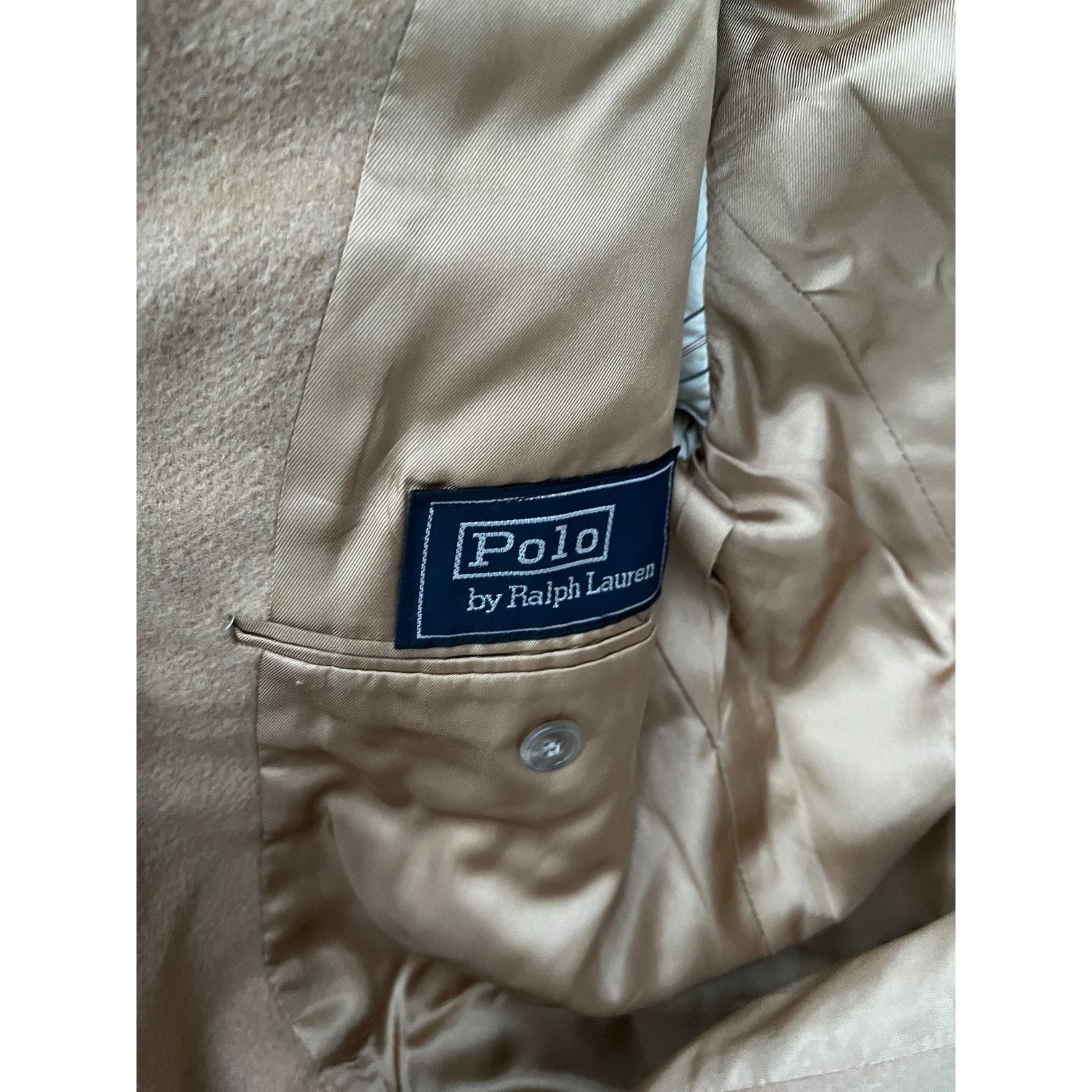 Polo Ralph Lauren VTG Polo Ralph Lauren Blazer Mens 40R Tan Camel Hair Size 40R - 3 Thumbnail