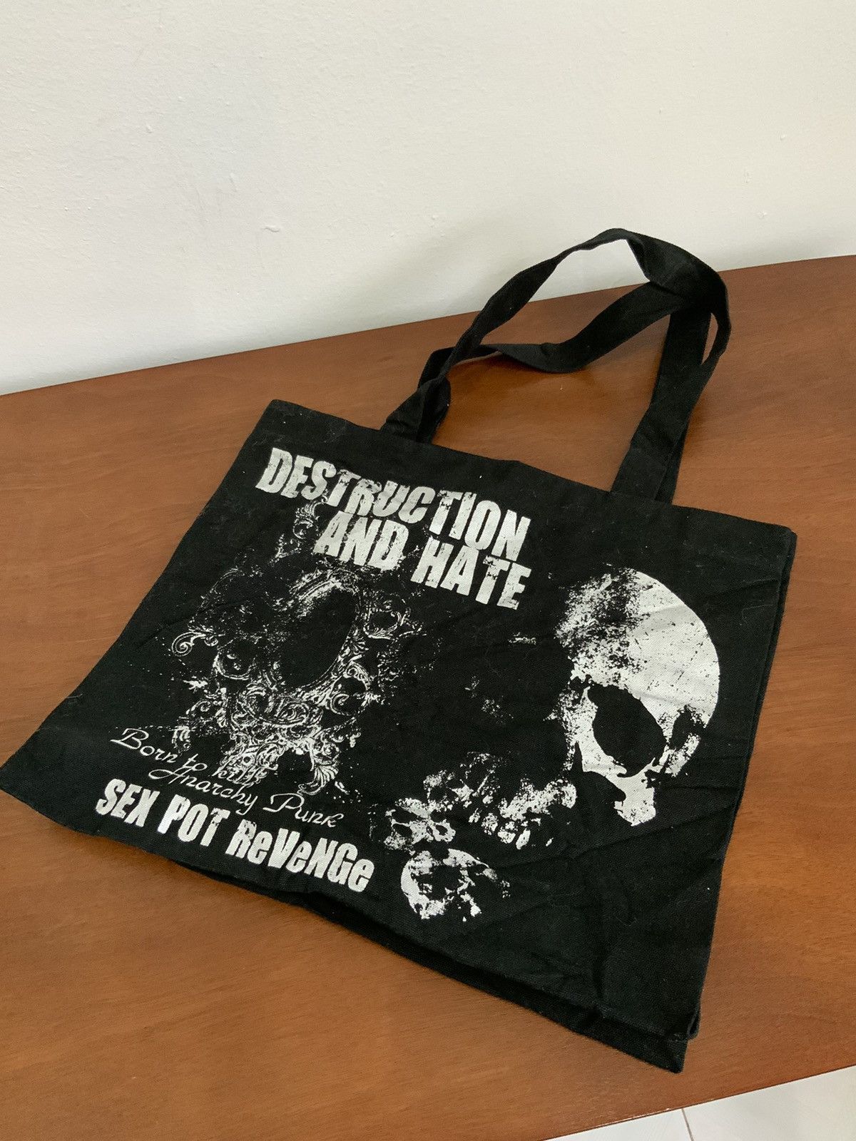 Unsound Rags Sex Pot Revenge Destruction and Hate Big Logo Tote Bag Size ONE SIZE - 5 Thumbnail