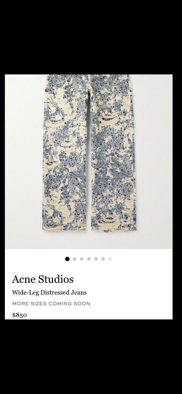 Acne Studios Acne Studios Distressed Jeans Size US 36 / EU 52 - 6 Thumbnail