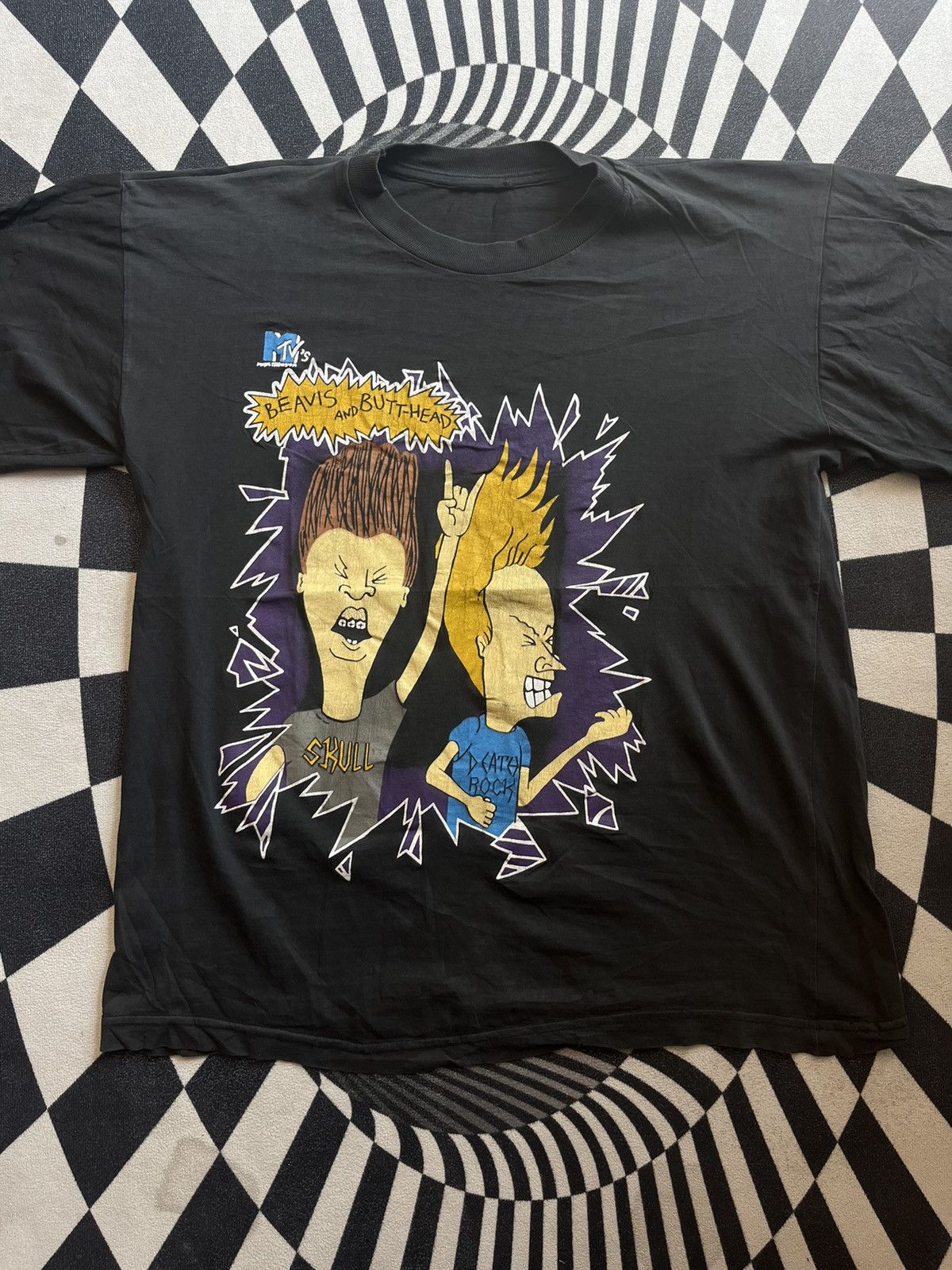 Arts & Science Vintage Mtv BEAVIS And BUTT-HEAD Rocker 90’s Tshirt Size US XL / EU 56 / 4 - 3 Thumbnail