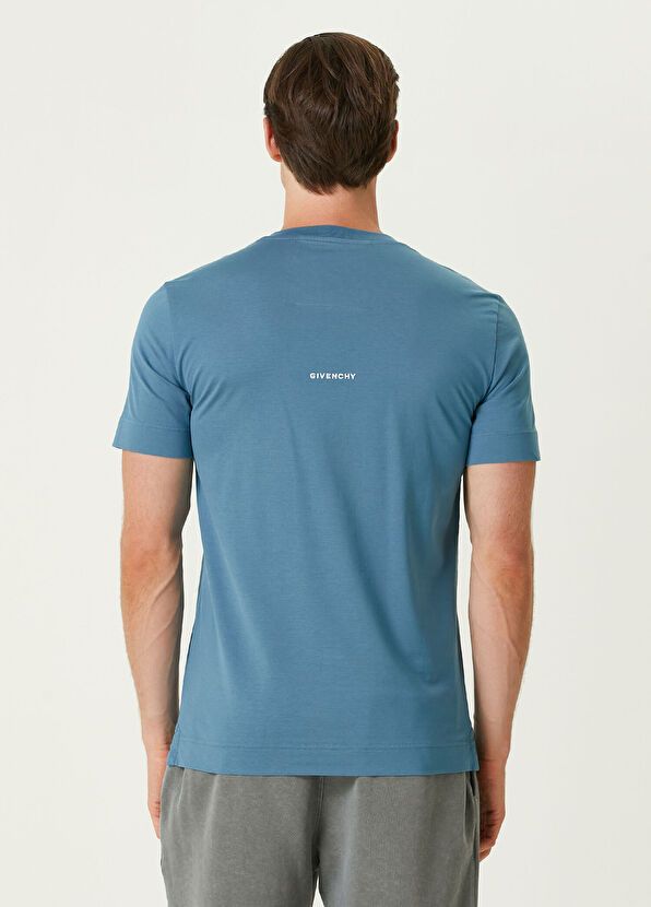 Givenchy o1srvl11e0326 Slim Fit T-Shirt in Blue Size US XXL / EU 58 / 5 - 4 Thumbnail