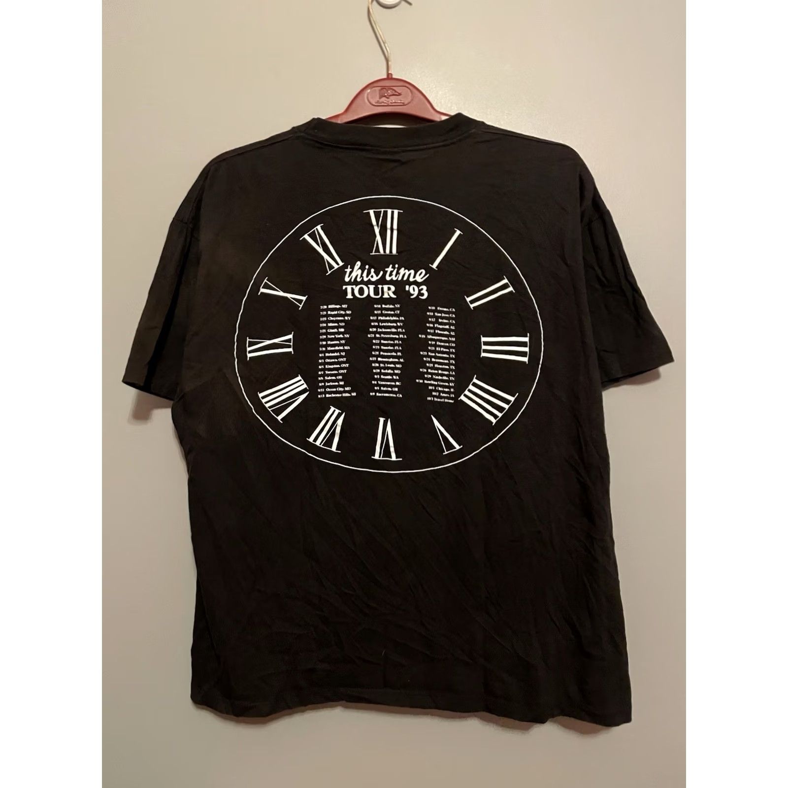 Vintage VINTAGE Brockum Worldwide Dwight Yoakam 1993 This Time Concert Tour Shirt XL Black Cotton T-Shirt Mens Short Sleeve Crew Neck Graphic Print Size US XL / EU 56 / 4 - 7 Thumbnail