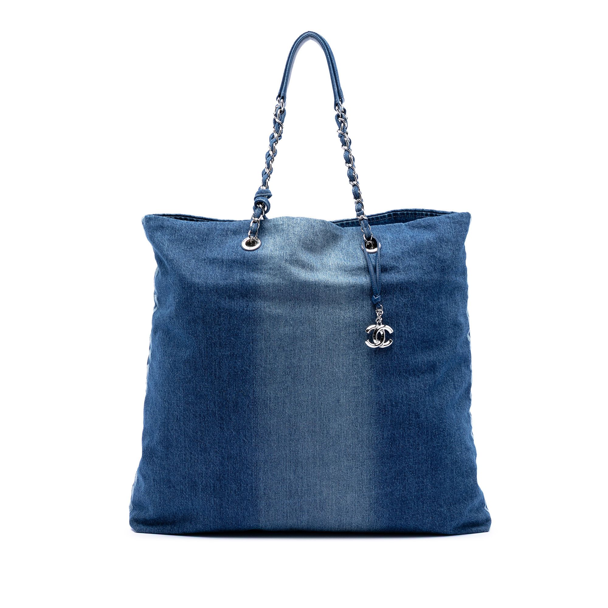Chanel Chanel Printed Denim Shopping Tote Size ONE SIZE - 1 Thumbnail