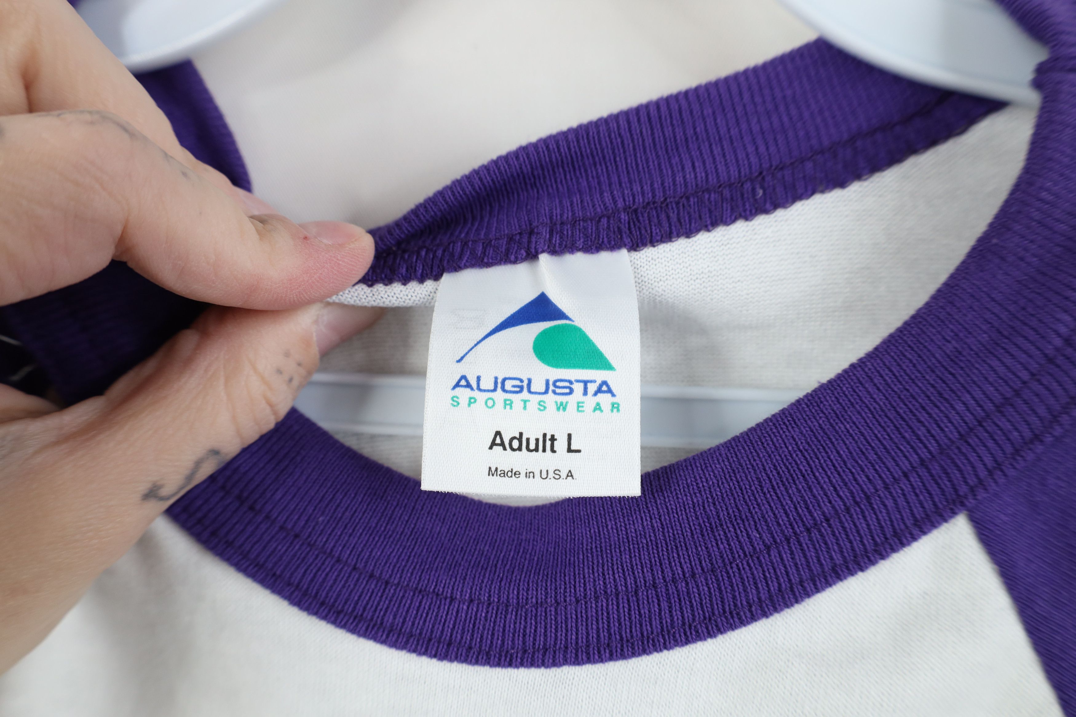 Vintage Vintage 90s Streetwear 3/4 Sleeve Baseball Raglan T-Shirt Size US L / EU 52-54 / 3 - 7 Thumbnail