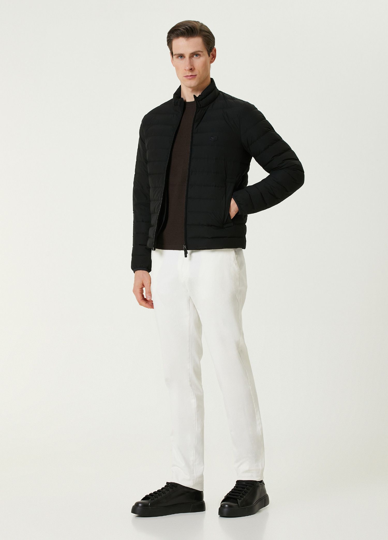 Giorgio Armani GIORGIO ARMANI mainline brown logo wool sweater XL Size US XL / EU 56 / 4 - 3 Thumbnail