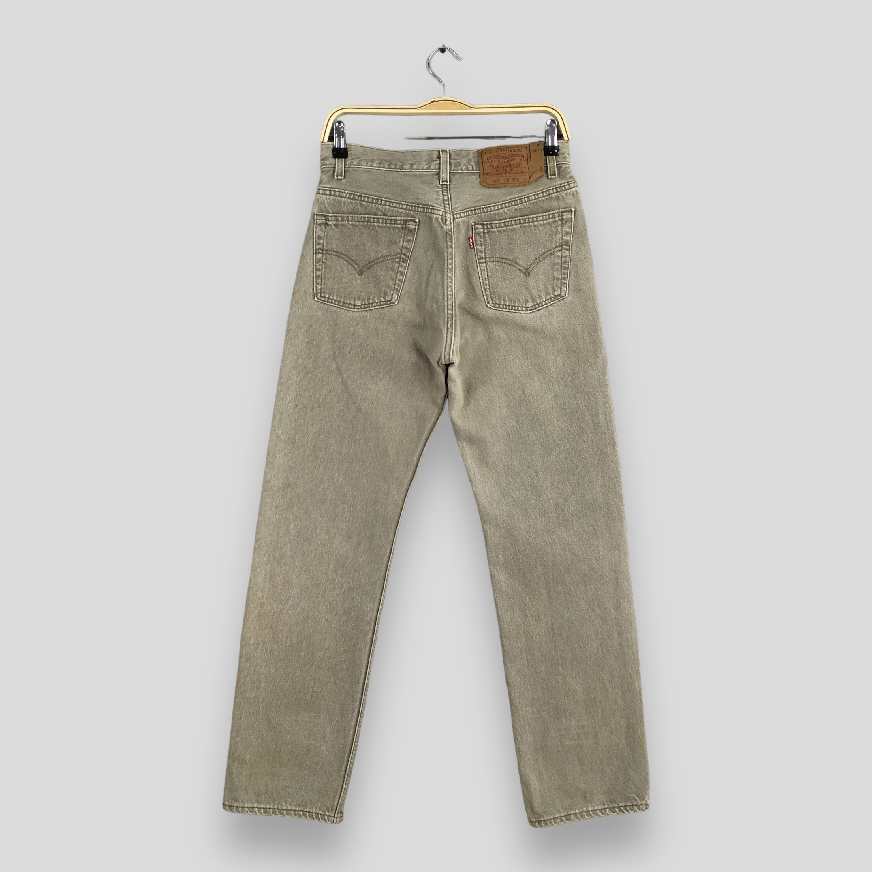 Levi's Size 28x28.5 Vintage 90s Levi's 501 Faded Gray Jeans S724 Size US 28 / EU 44 - 8 Thumbnail