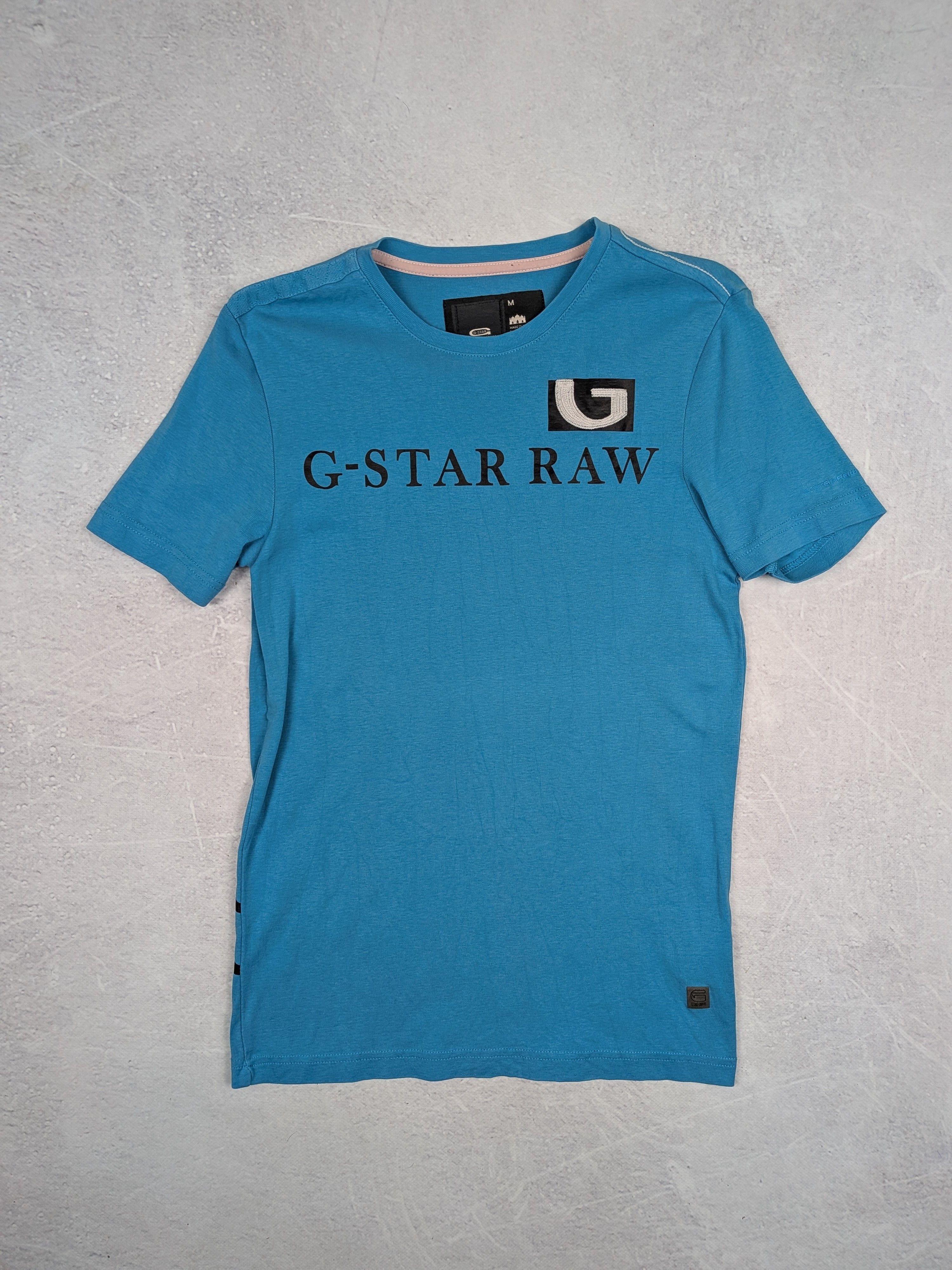 G-Star G-Star Raw Graphic T-shirt Blue 3301 Spellout Print Size M Size US M / EU 48-50 / 2 - 1 Thumbnail