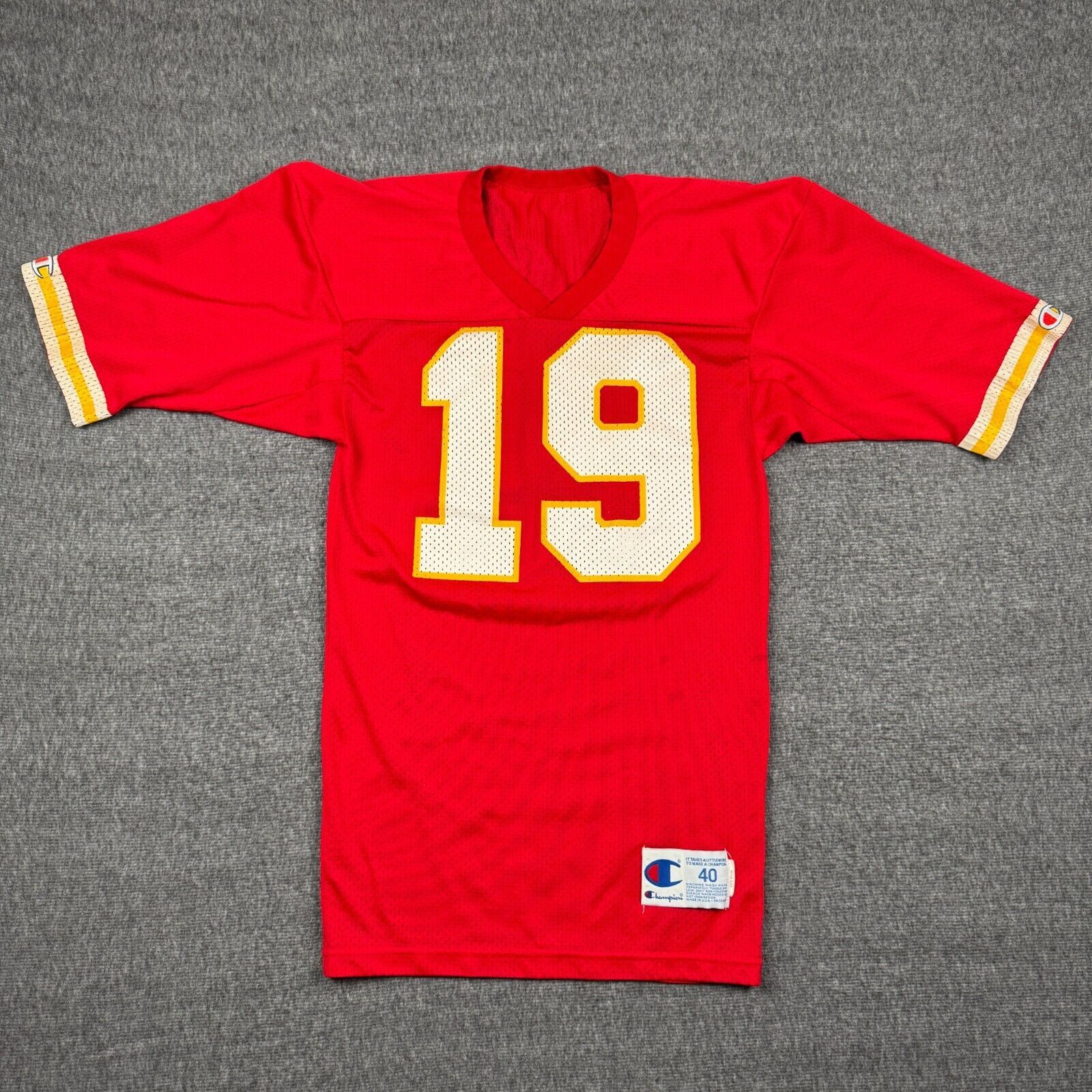 Champion Vintage Champion Kansas City Chiefs Jersey Men's 40 Red Size US S / EU 44-46 / 1 - 1 Thumbnail