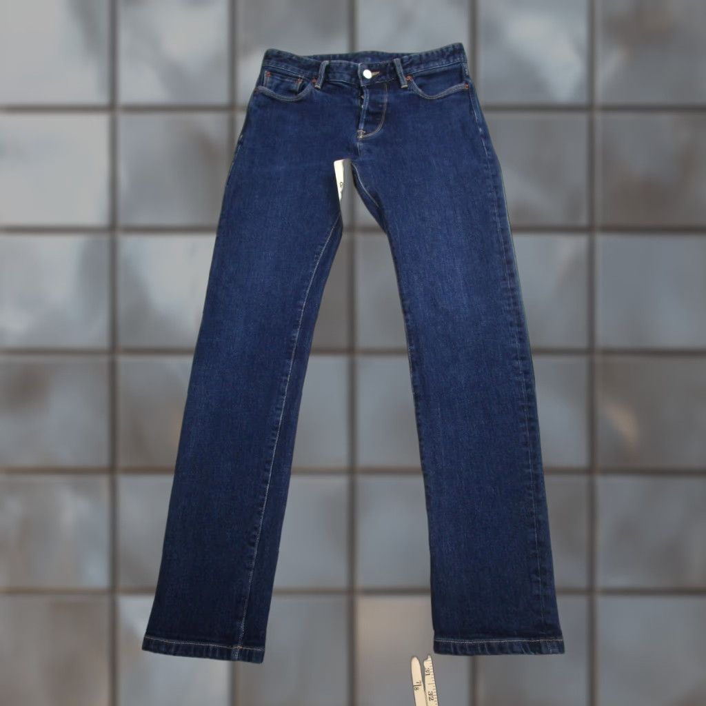 Buck Mason Buck Mason Jeans Men’s 31x34 Blue Maverick Slim Fit Denim Stretch 14oz Size US 31 - 1 Thumbnail