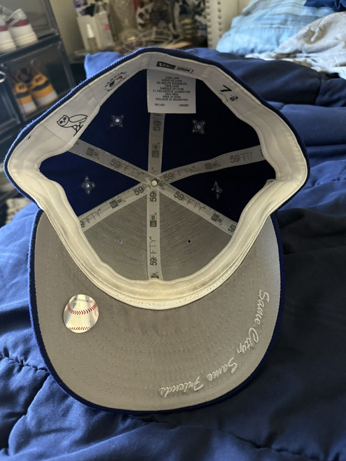 MLB Los Angeles Dodgers x OVO Collab Fitted Hat Size ONE SIZE - 6 Thumbnail