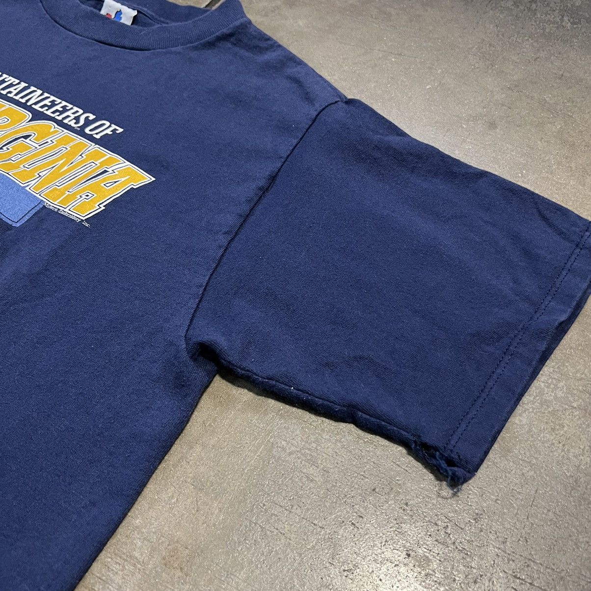 NCAA × Vintage Vintage 90s West Virginia Mountaineers College T shirt Size US L / EU 52-54 / 3 - 6 Thumbnail