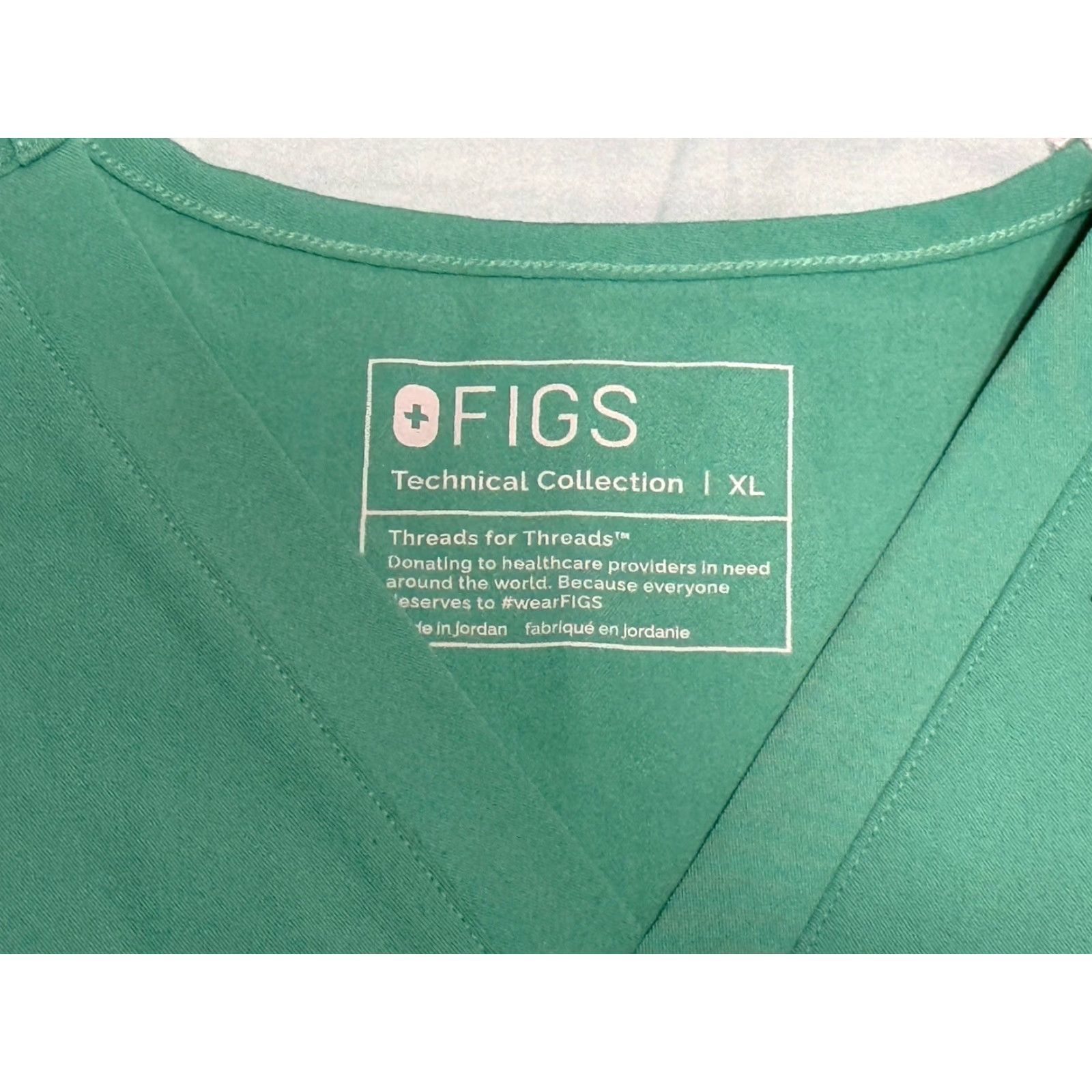 Vintage NWT Figs Catrina Petite One Pocket Scrub Top Green Size XL Size XL / US 12-14 / IT 48-50 - 2 Thumbnail