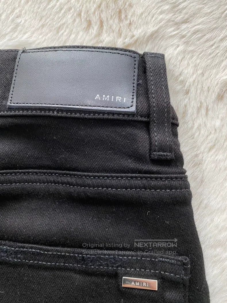 Amiri Amiri Size 30 Black cashew flower mx2 jeans Size US 30 / EU 46 - 3 Thumbnail