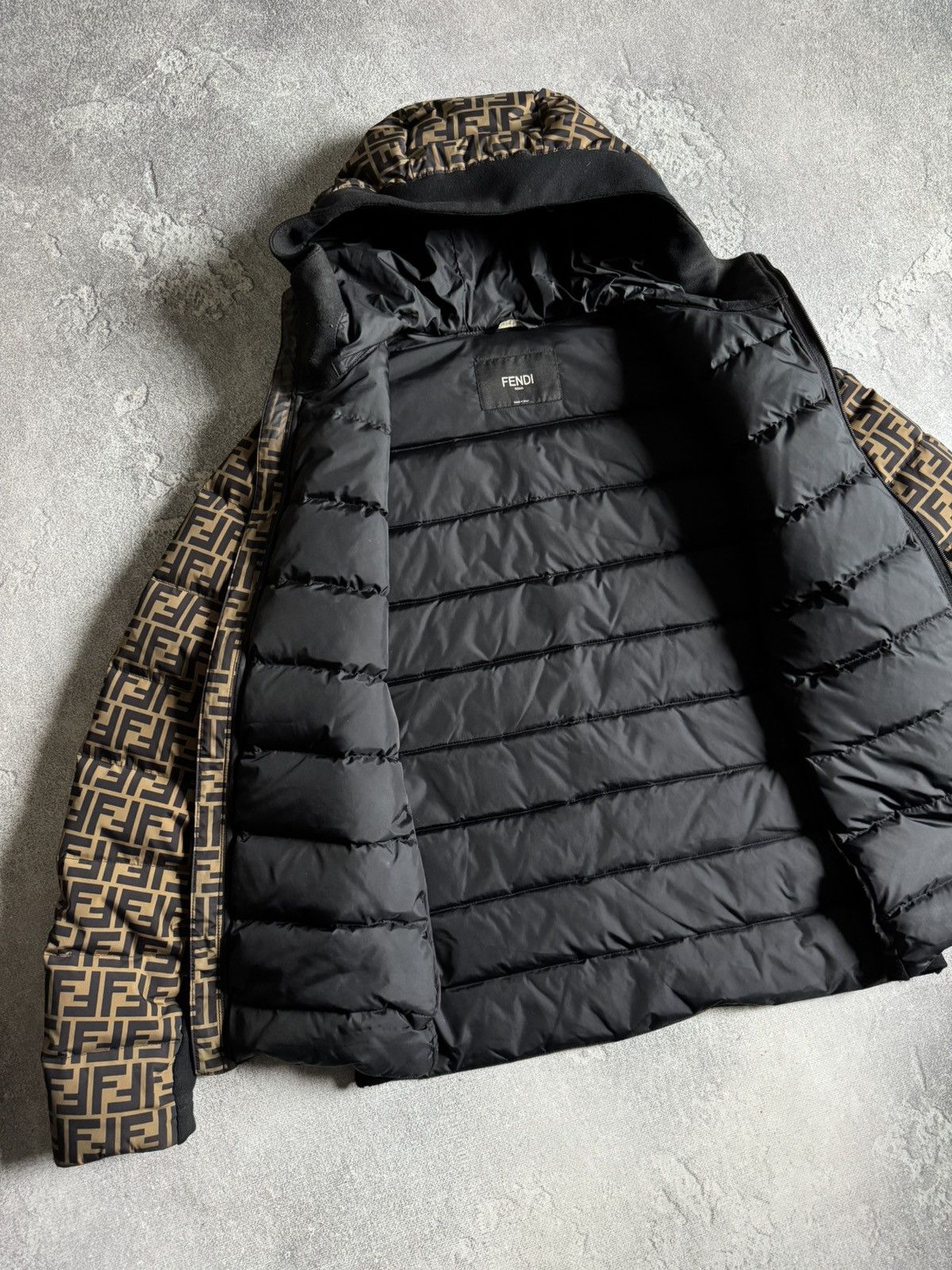 Fendi Fendi FF Zucca Monogram Hooded Down Puffer Jacket Mens IT 50 Size US M / EU 48-50 / 2 - 6 Thumbnail