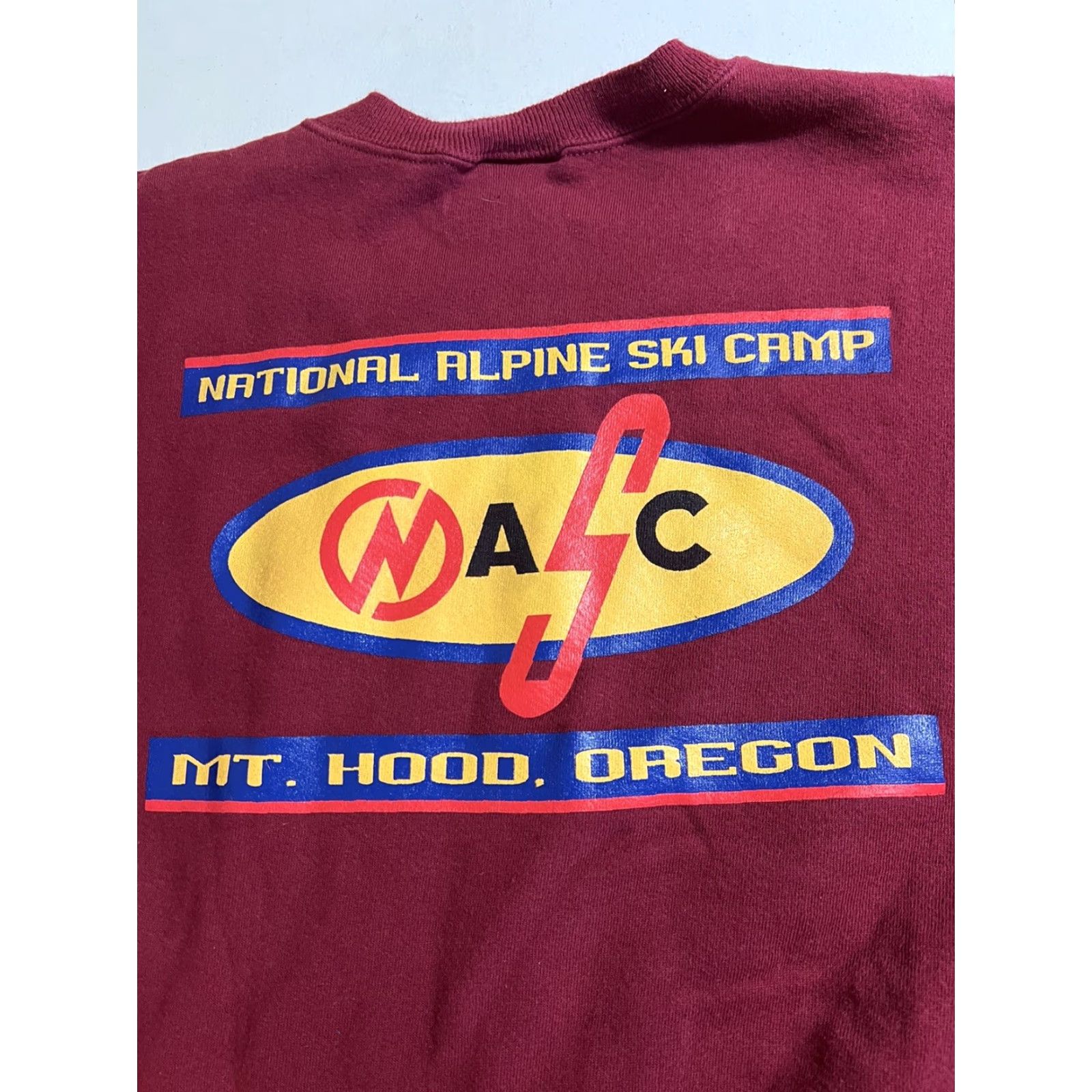 Vintage VINTAGE National Alpine Ski Camp Mt. Hood Oregon Sweatshirt Red Crew Neck Medium Ladies? Unsure Size US M / EU 48-50 / 2 - 5 Thumbnail