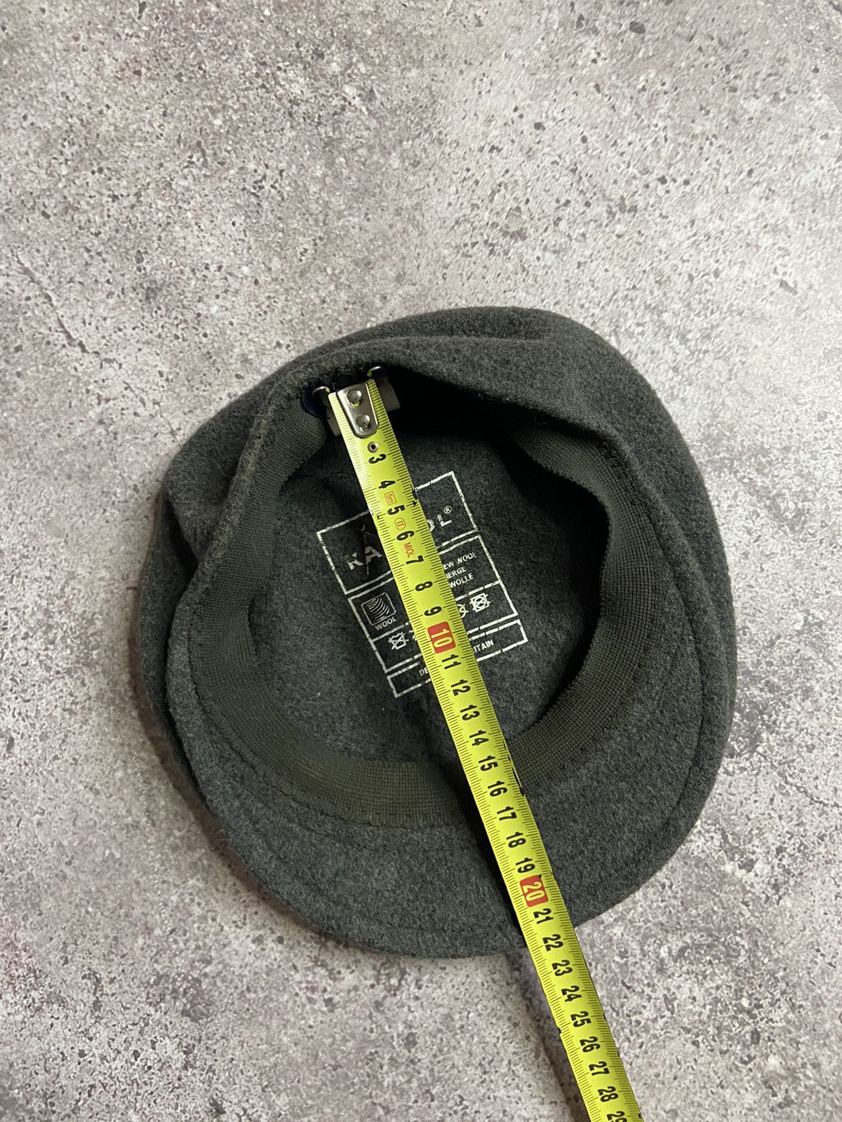 Kangol × Vintage Kangol Vintage Wool Beret Hat Flat Cap Y2K Size 30 - 7 Thumbnail