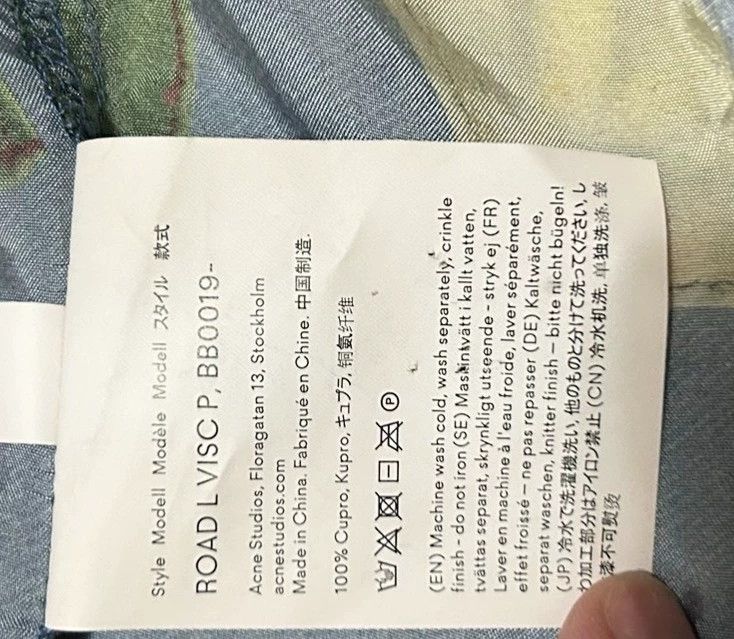 Acne Studios Acne Studios Brownish-yellow blocks and a blue coat Size US M / EU 48-50 / 2 - 4 Thumbnail