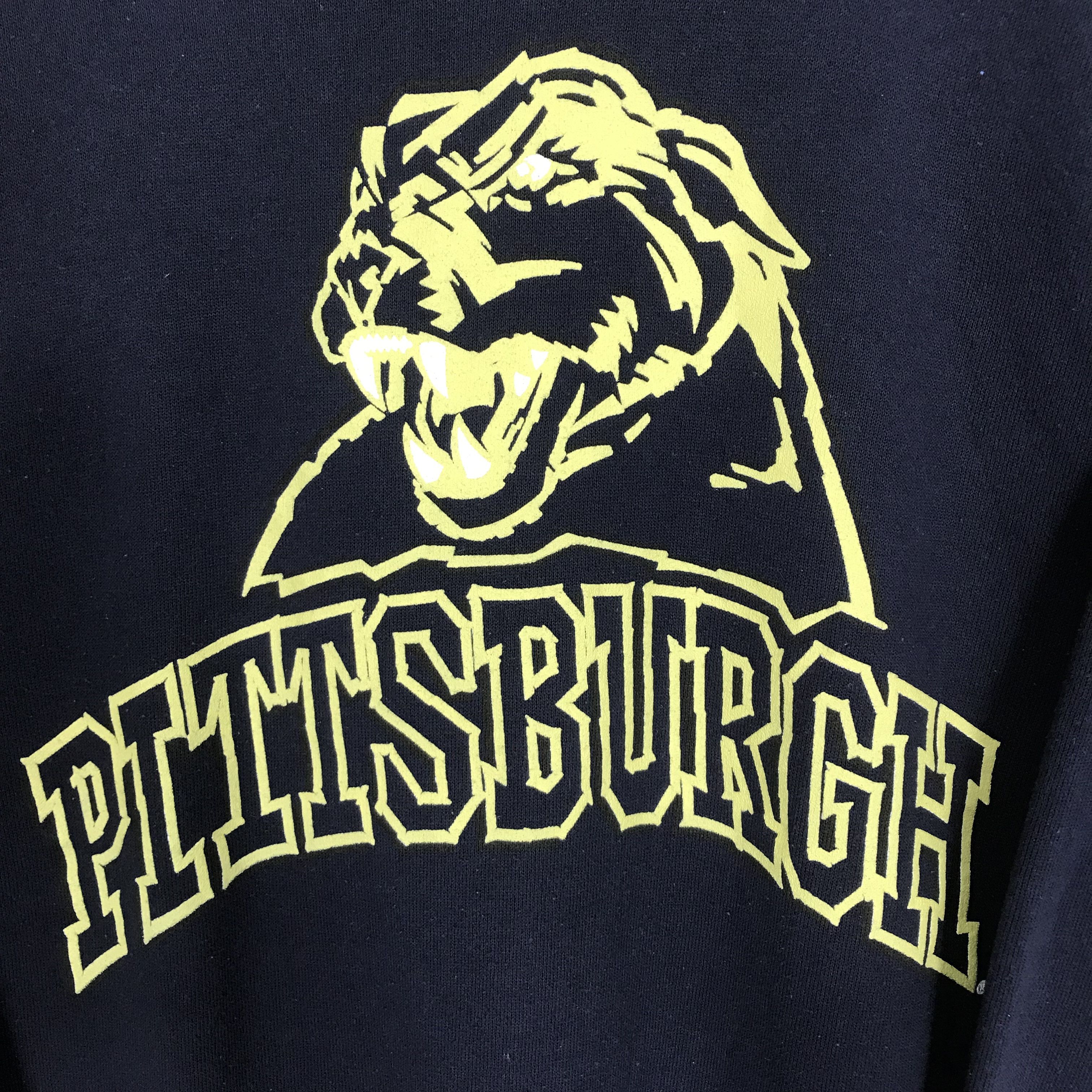 Vintage Vintage 90's Pittsburgh Navy Blue Sweatshirt - 473 Size US M / EU 48-50 / 2 - 6 Thumbnail