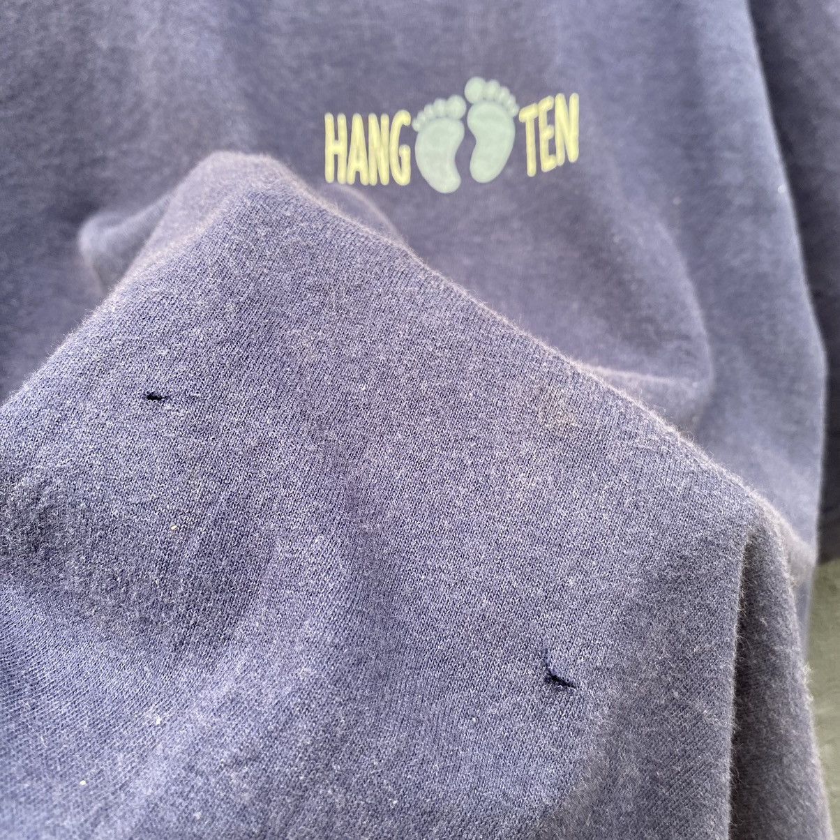 Hang Ten Thrashed Faded Vintage 90s Hang Ten Surfboard ERD GRUNGE TEE Size US XL / EU 56 / 4 - 6 Thumbnail