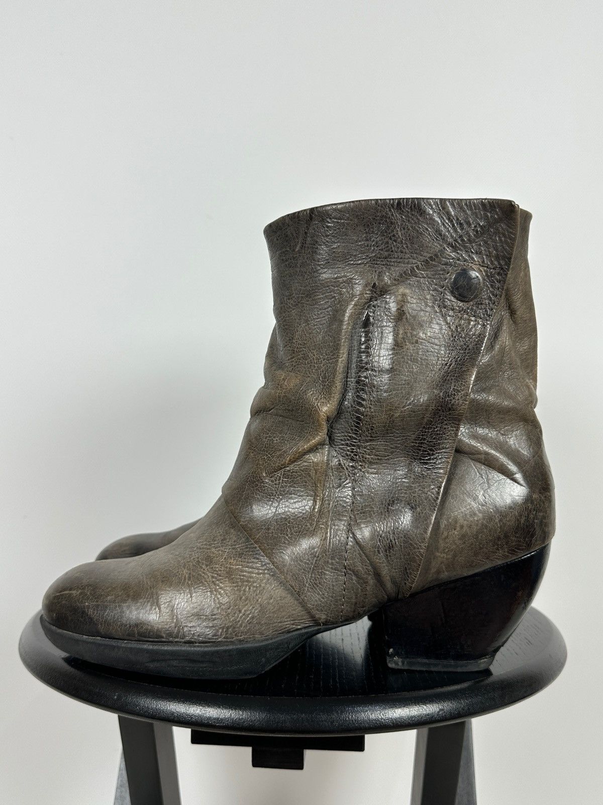 A.S.98 A.S.98. Airstep Leather Biker Ankle Boots Size US 11 / IT 41 - 2 Thumbnail