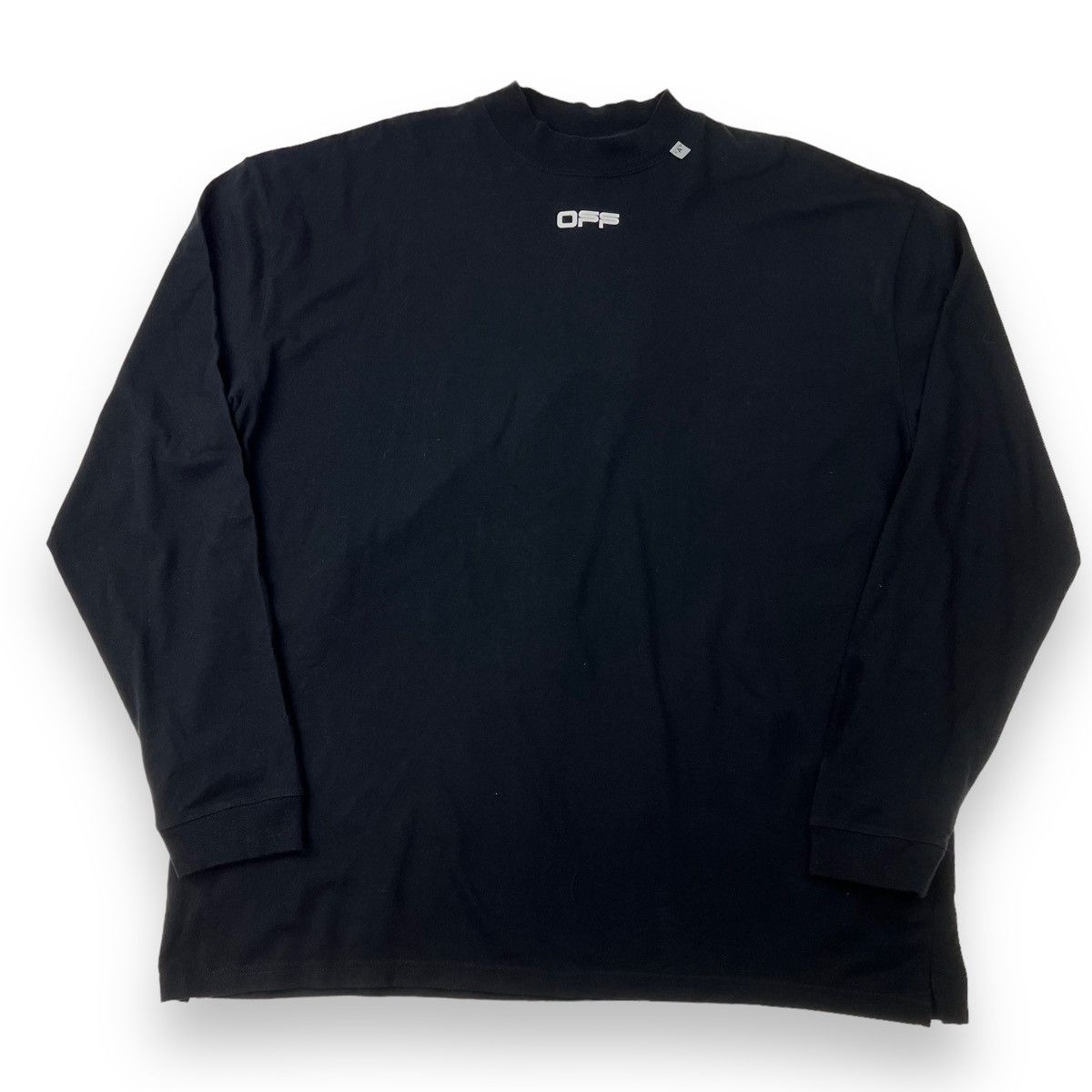 Off-White Off-White Spring Summer 20 Black Mock Neck Long Sleeve Size US XL / EU 56 / 4 - 2 Thumbnail