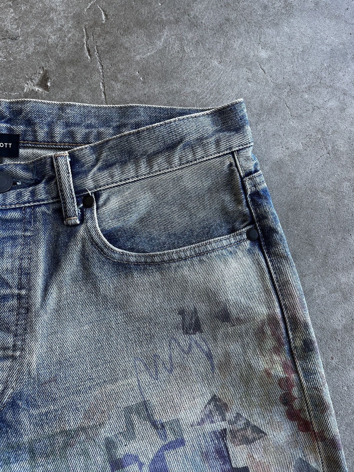 John Elliott John Elliot Daze Scribble Jeans (unisex) Size US 32 / EU 48 - 16 Thumbnail