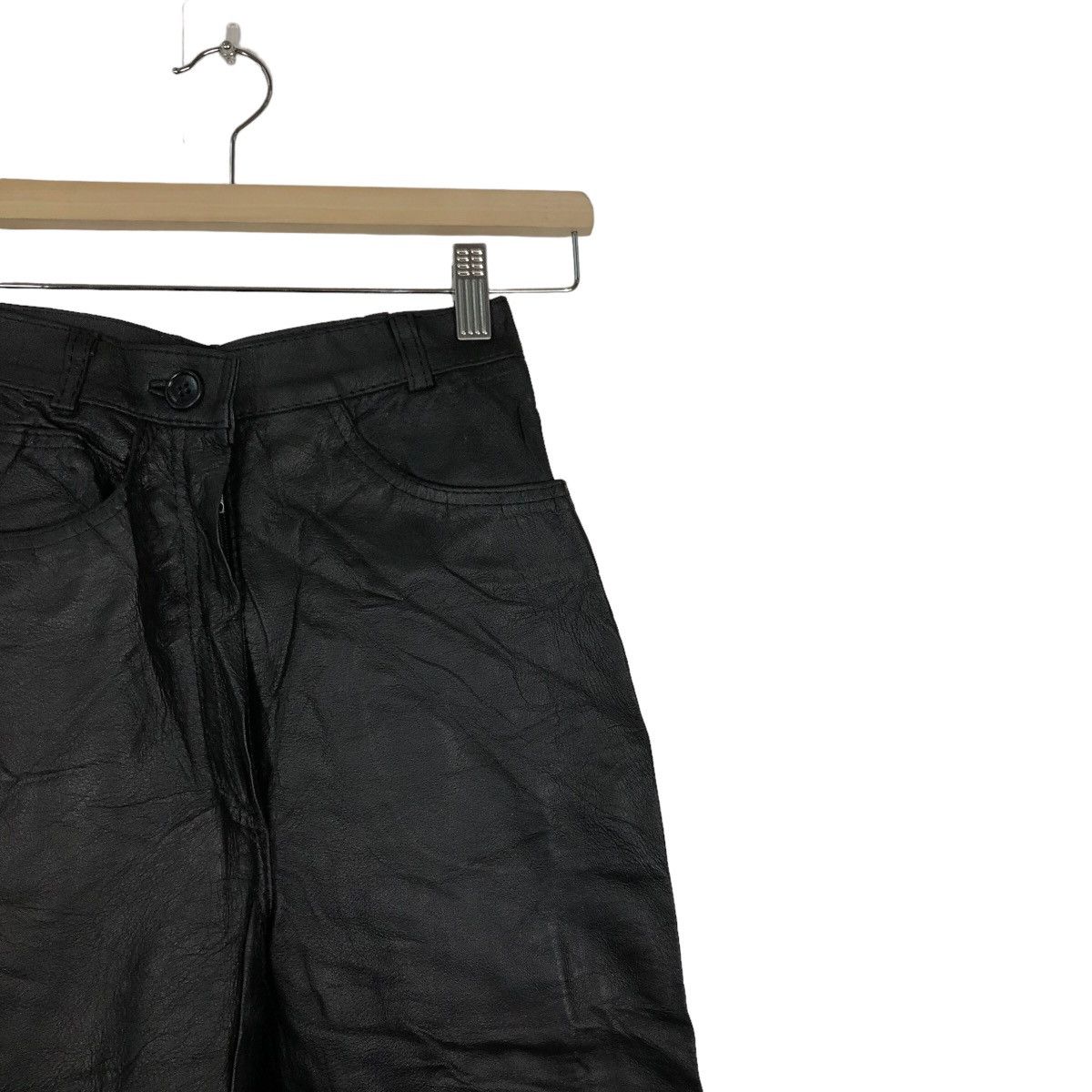 Genuine Leather 🔥90’s Soft Genuine Leather Pants Issey Miyake Japan Size US 26 / EU 42 - 5 Thumbnail