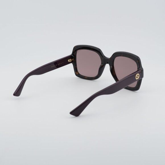 Gucci Gucci GG1337S 009 Sunglasses Havana Square Frame Size ONE SIZE - 6 Thumbnail