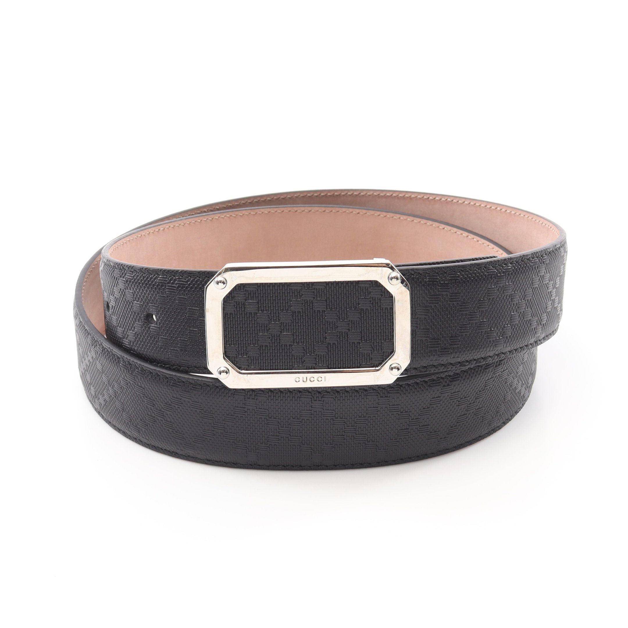 Gucci Gucci Gucci Sima Belt Leather Black Size ONE SIZE - 1 Thumbnail