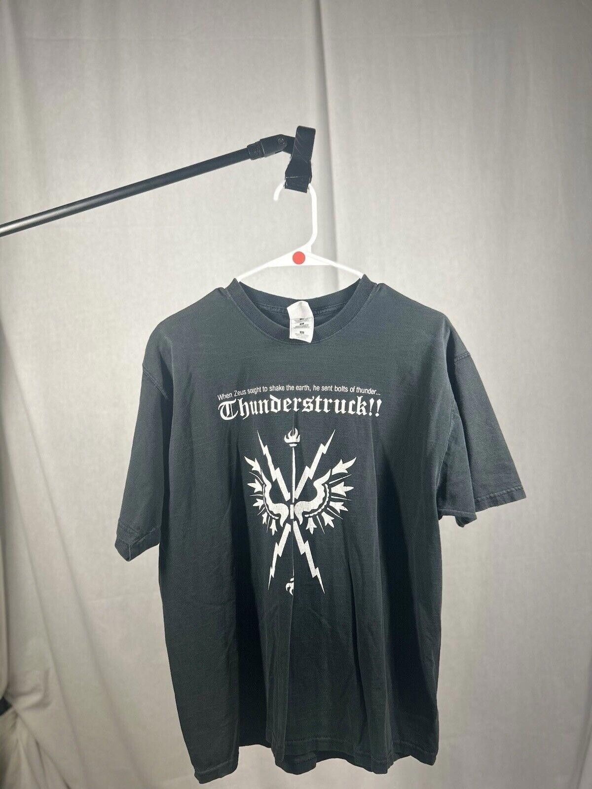 Fruit Of The Loom VTG 1990s Zeus Greek Mythology Thunderstruck T-Shirt Size US L / EU 52-54 / 3 - 1 Thumbnail