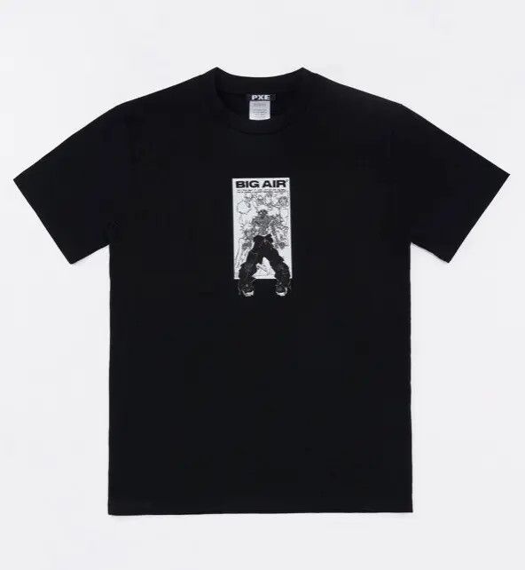 image of Drain Gang x Sad Boys Ecco2K Big Air Pxe Tee XL in Black, Men's