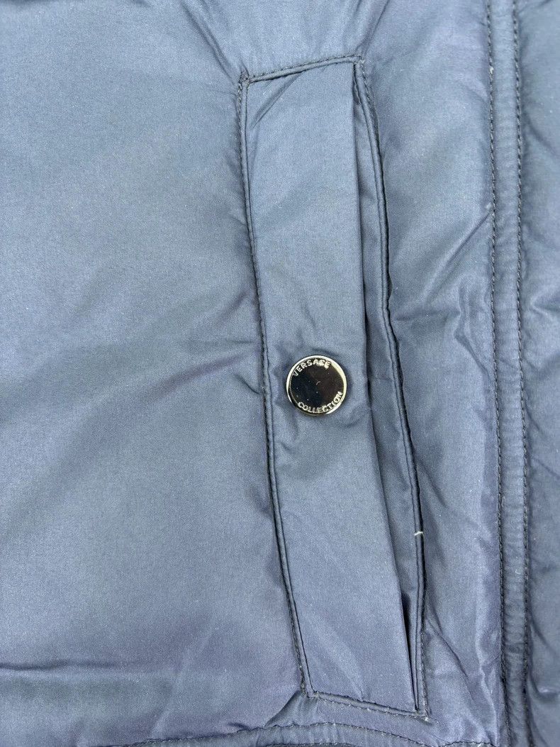 Versace Versace Half-faced raccoon fur collar goose down jacket Size L / US 10 / IT 46 - 6 Thumbnail